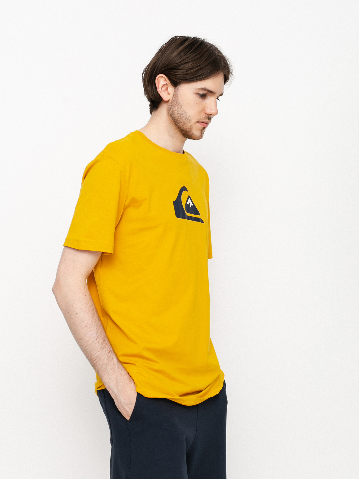 T-shirt Quiksilver Comp Logo (nugget gold)
