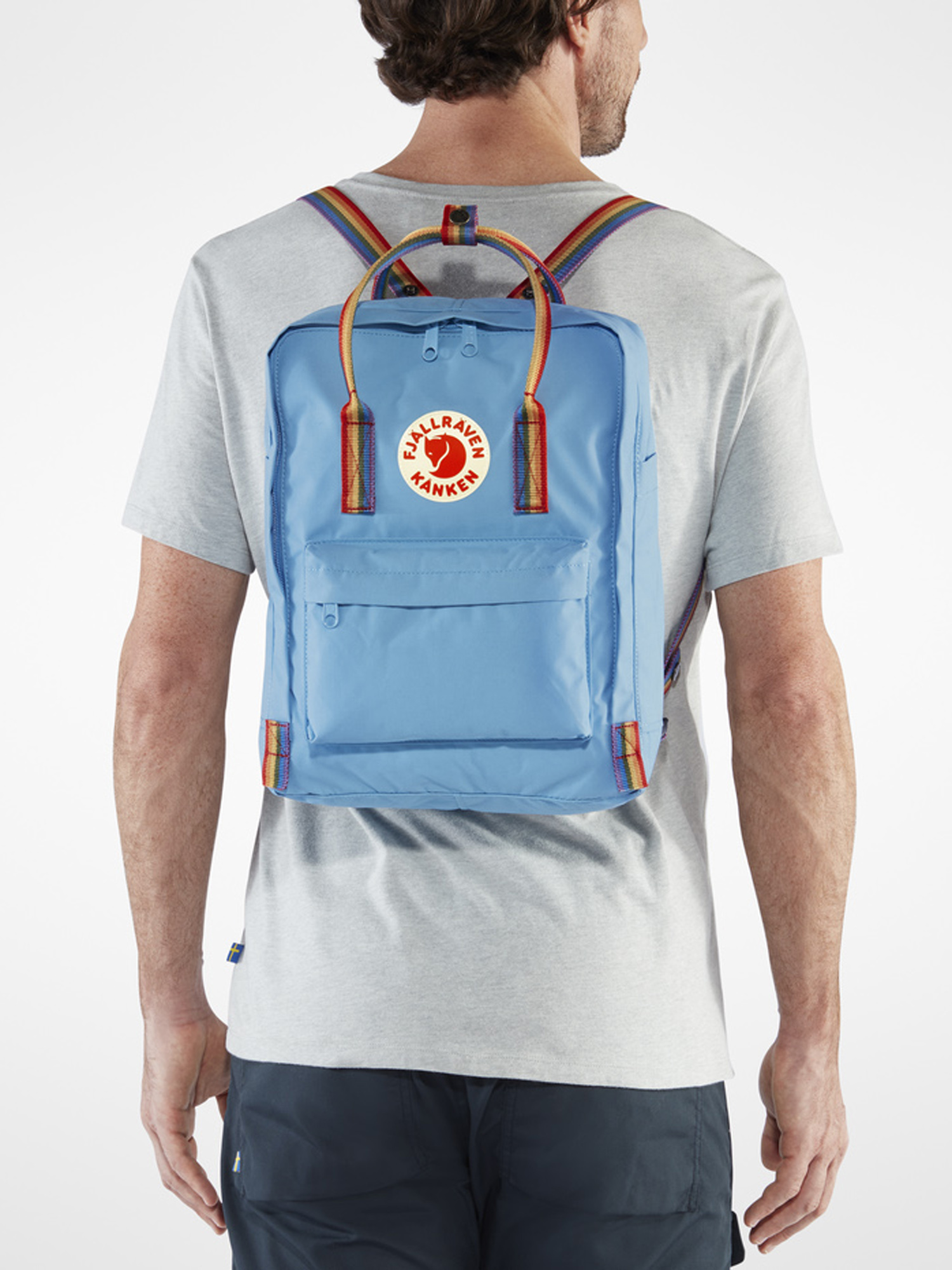 Plecak Fjallraven Kanken Rainbow (air blue/rainbow pattern)