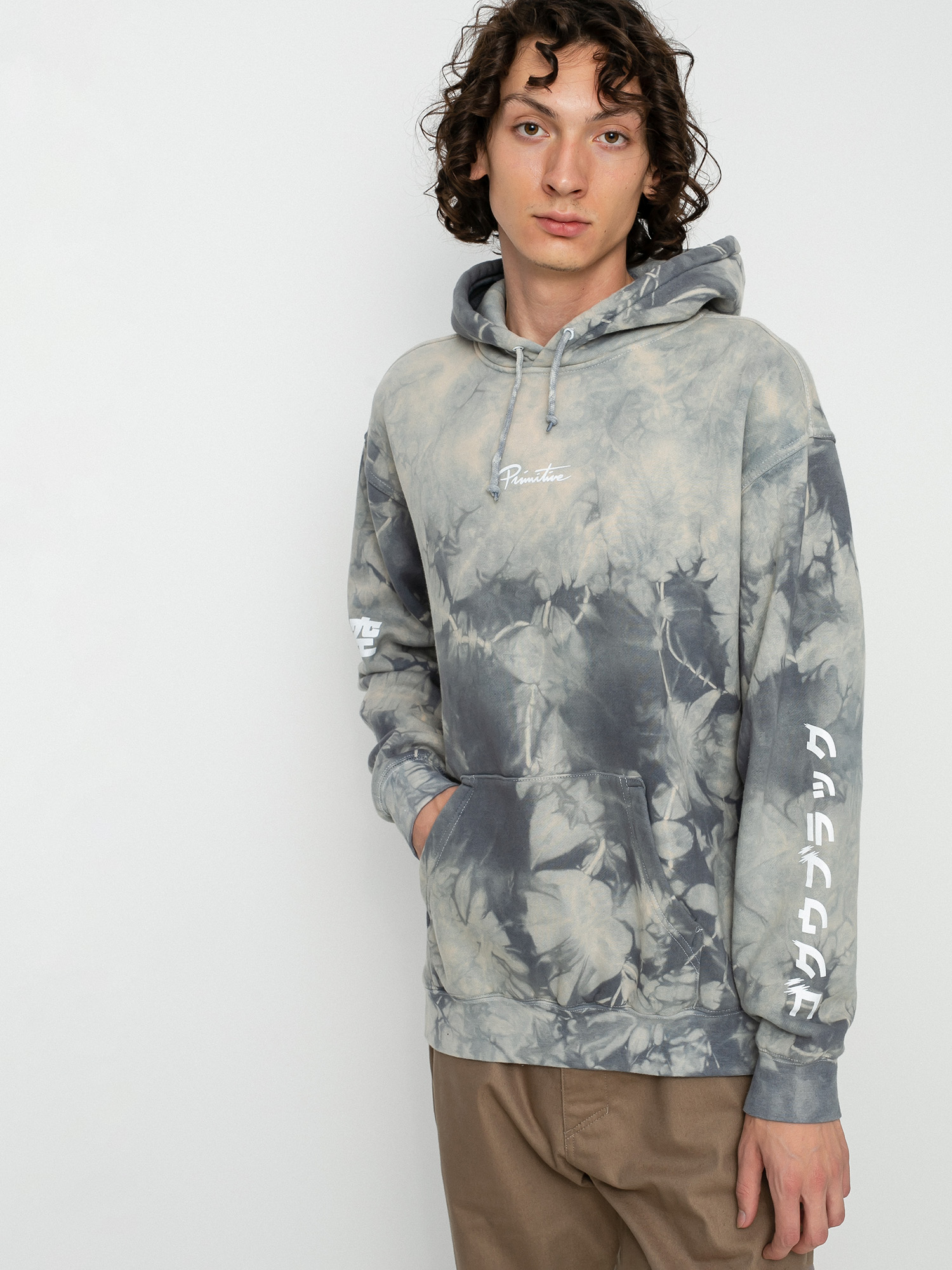Bluza z kapturem Primitive Goku Versus Washed HD (navy)