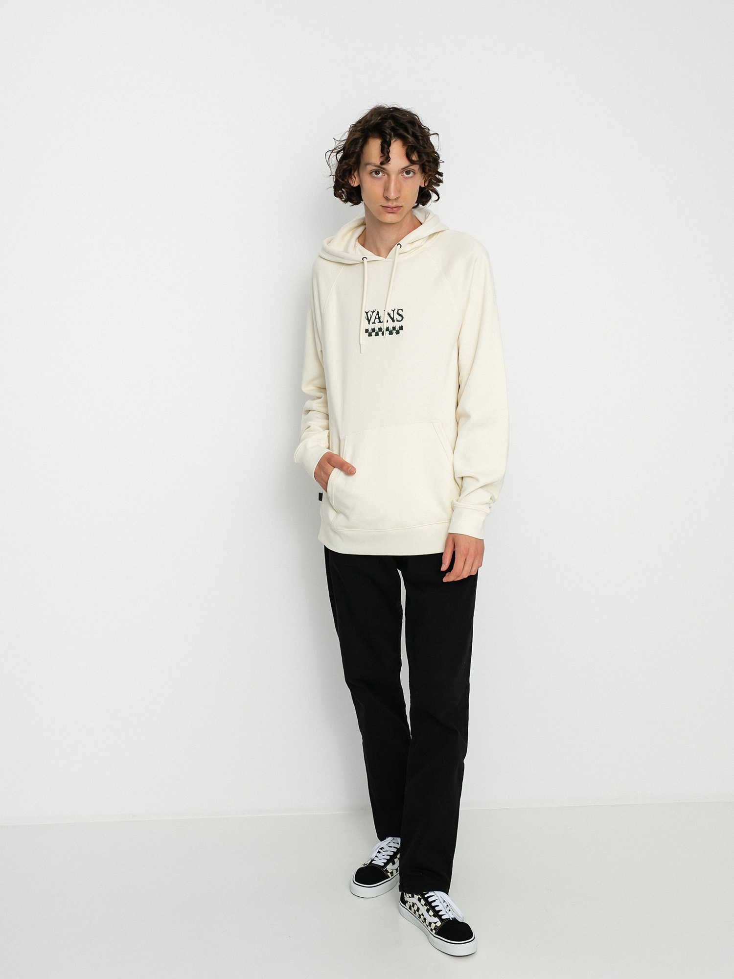Bluza z kapturem Vans Versa Standard HD (antique white)