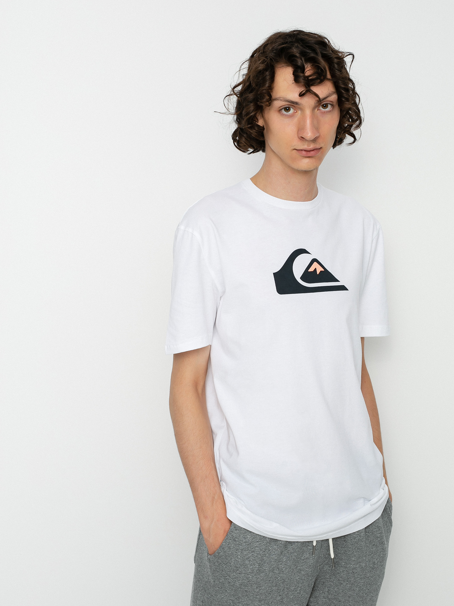 T-shirt Quiksilver Comp Logo (white)