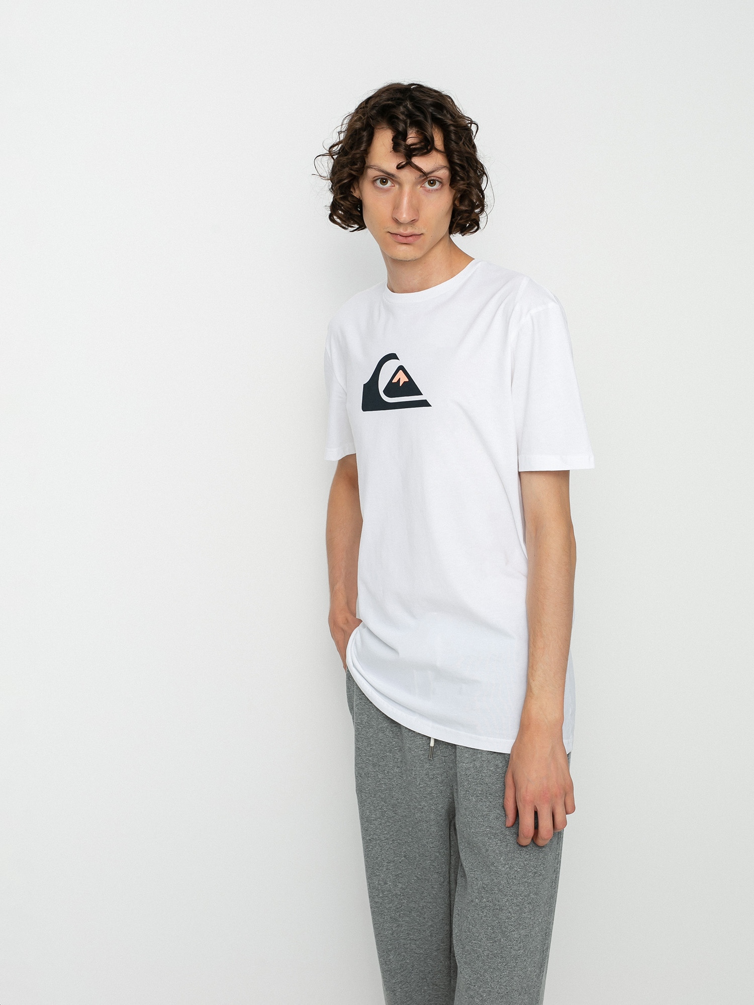 T-shirt Quiksilver Comp Logo (white)