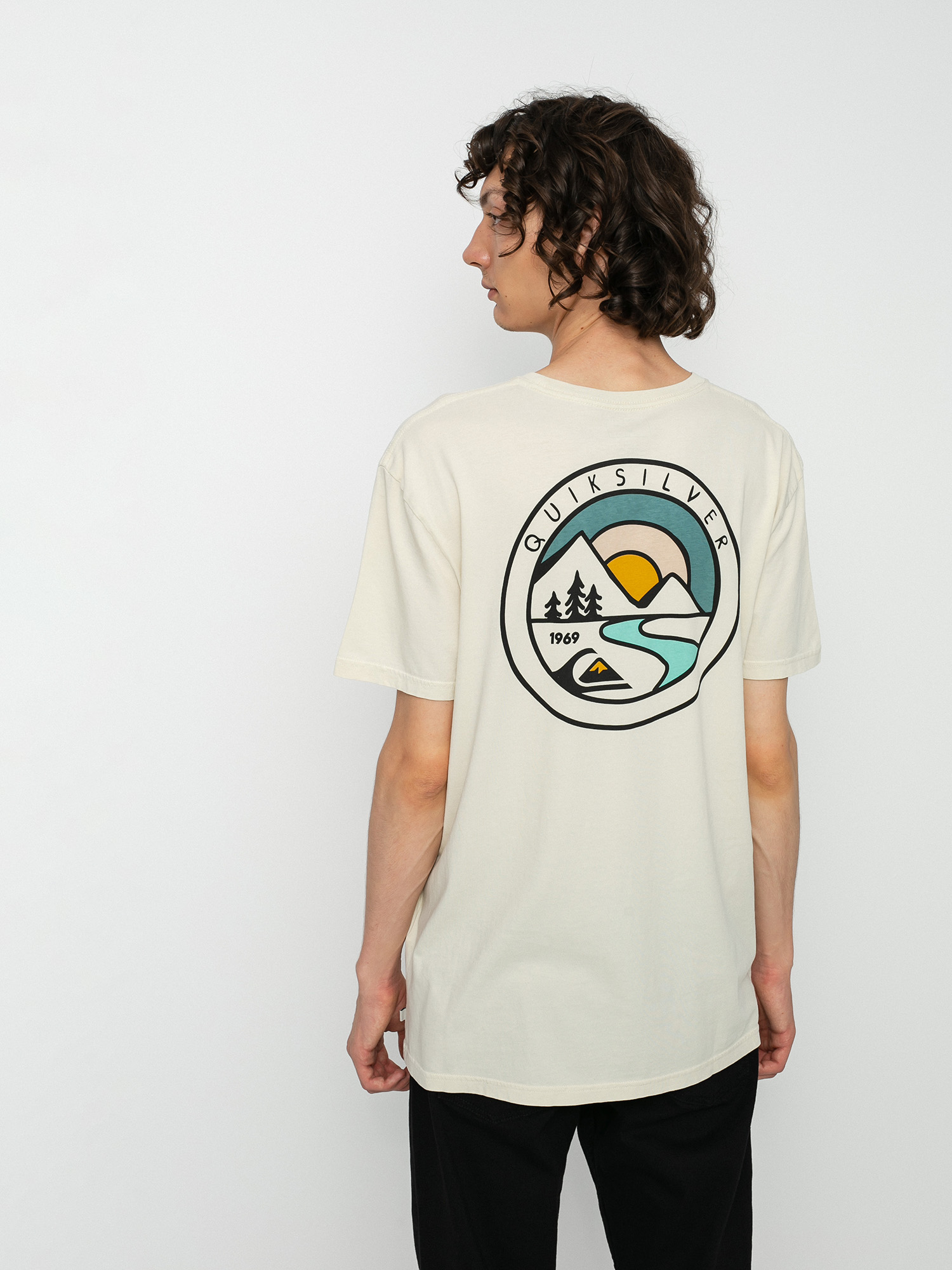 T-shirt Quiksilver Mountain View (oatmeal)