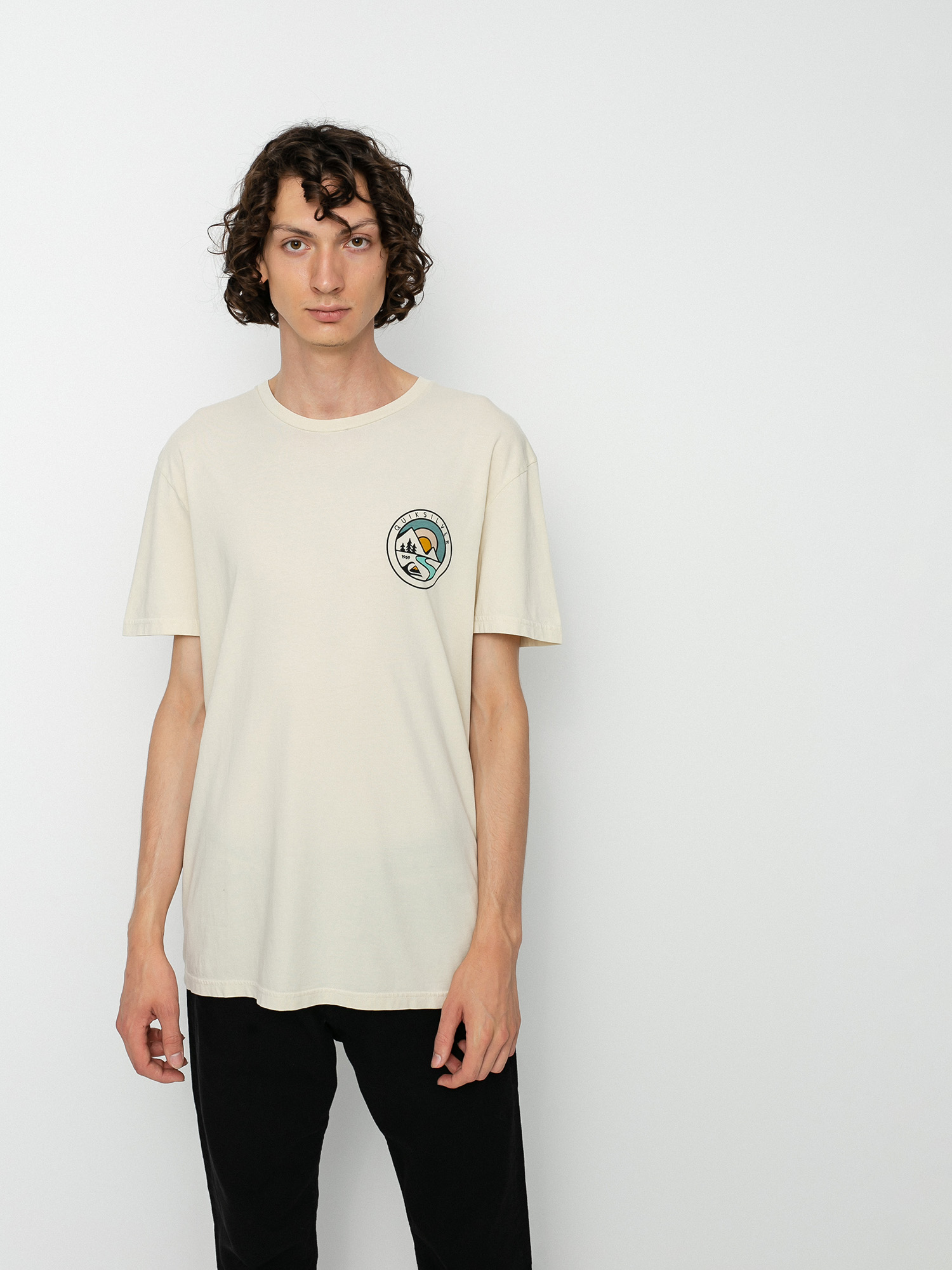 T-shirt Quiksilver Mountain View (oatmeal)