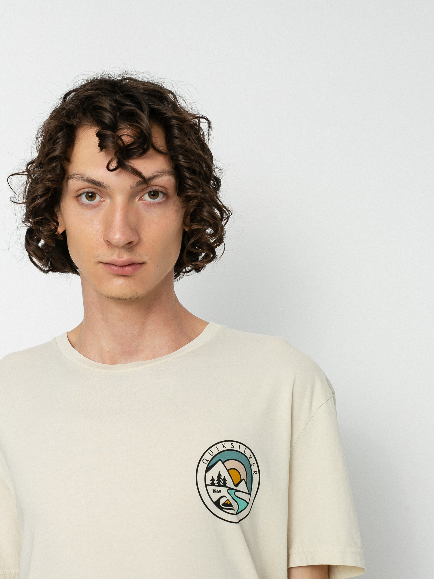 T-shirt Quiksilver Mountain View (oatmeal)