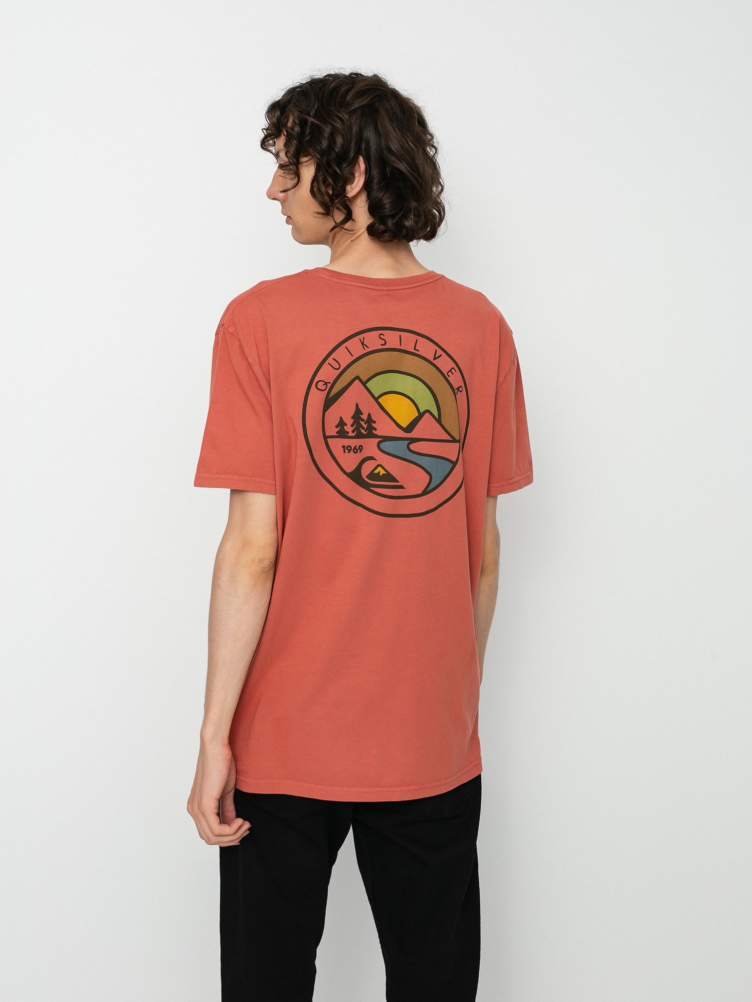 T-shirt Quiksilver Mountain View (cinnamon)