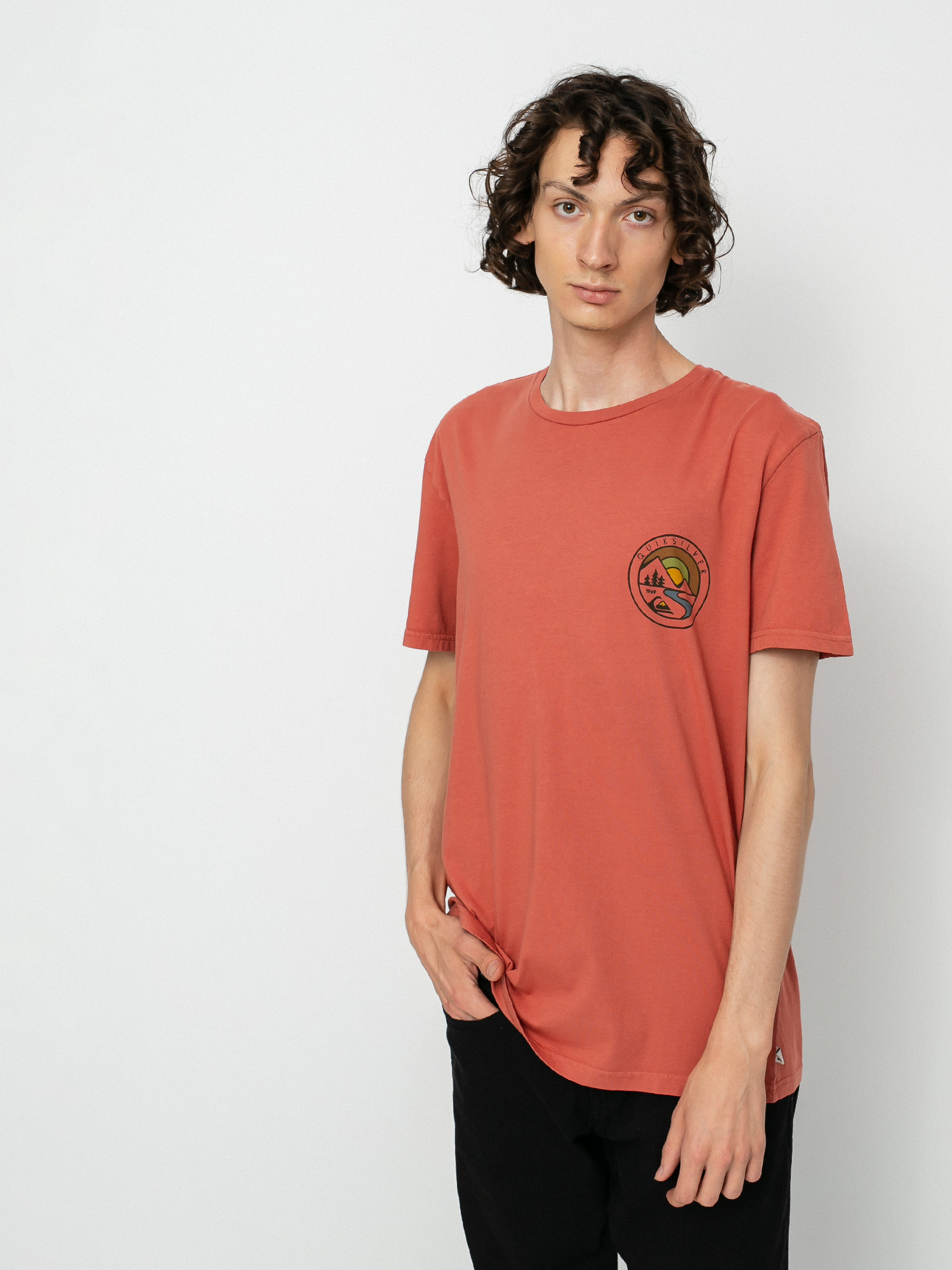 T-shirt Quiksilver Mountain View (cinnamon)