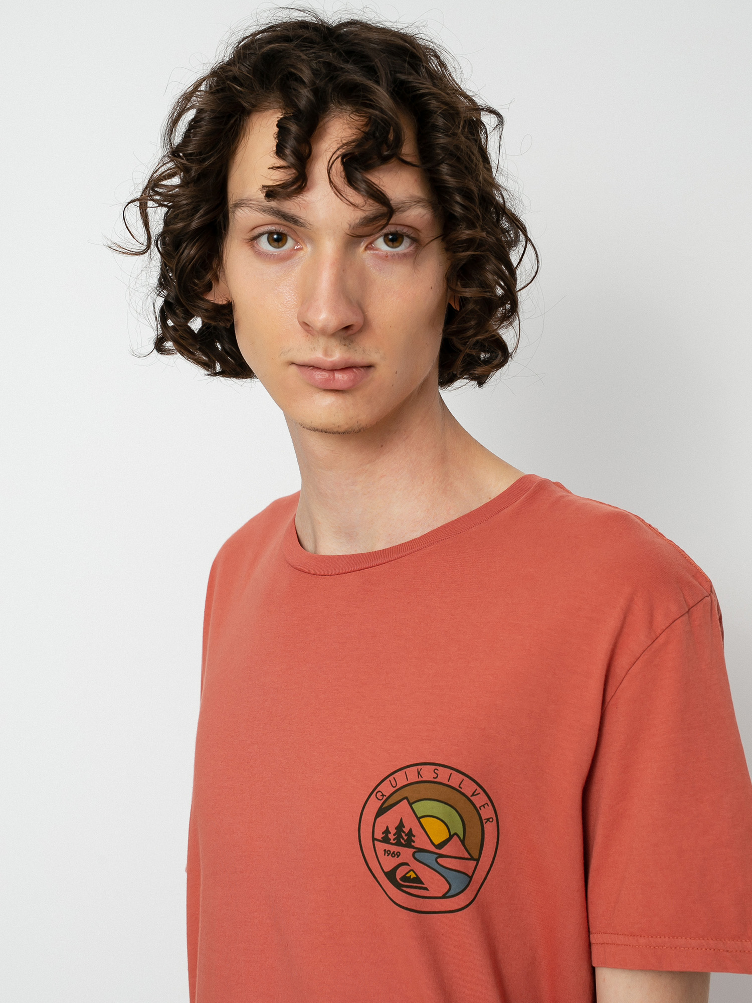 T-shirt Quiksilver Mountain View (cinnamon)
