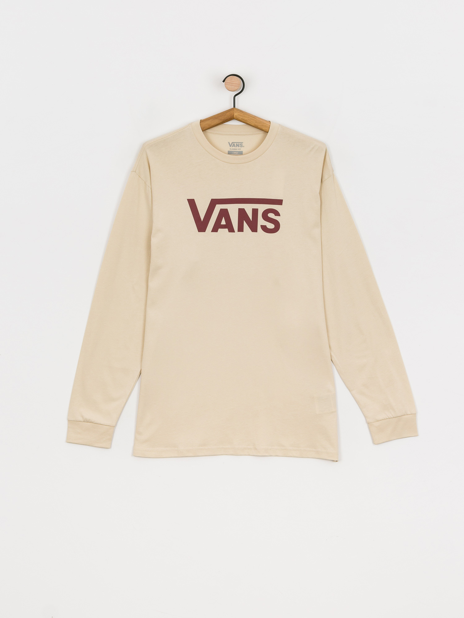 Longsleeve Vans Classic (oatmeal/pomegranate)