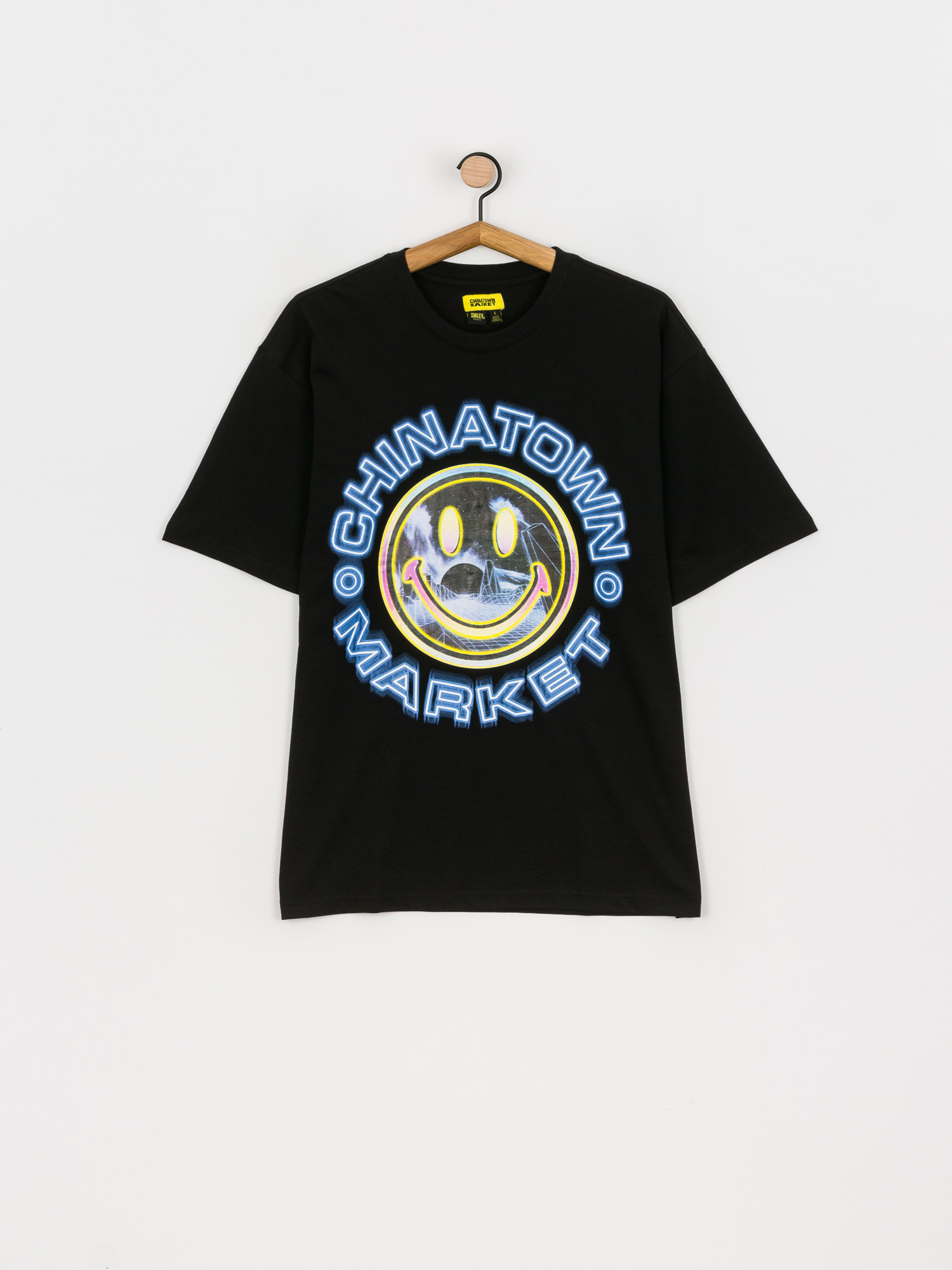 T-shirt Chinatown Market Smiley Vapor Wave (black)