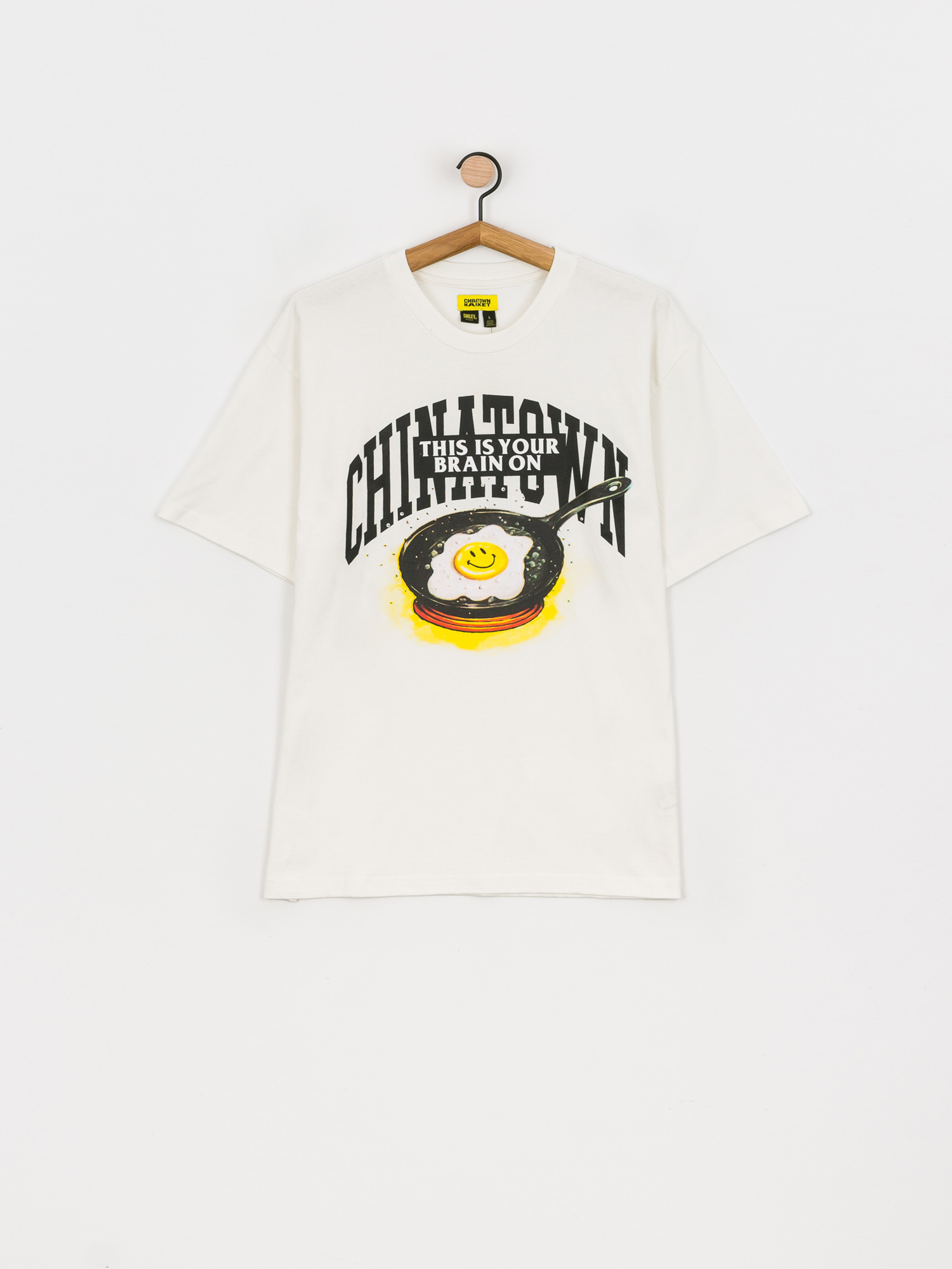 T-shirt Chinatown Market Smiley Brain On Fried (cream)