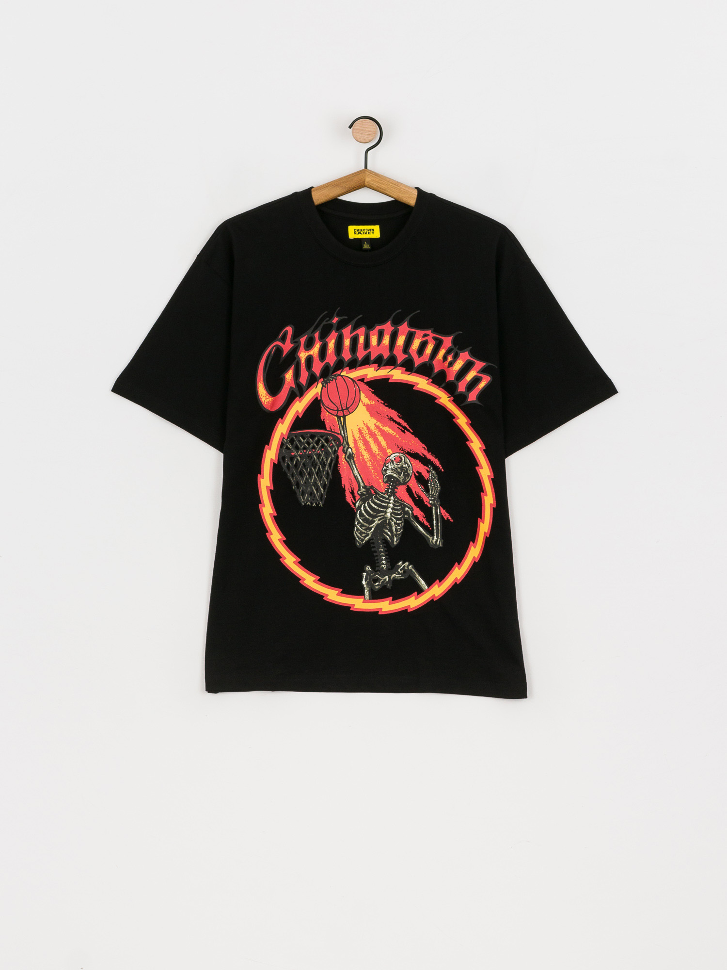 T-shirt Chinatown Market Skelly World Tour (black)