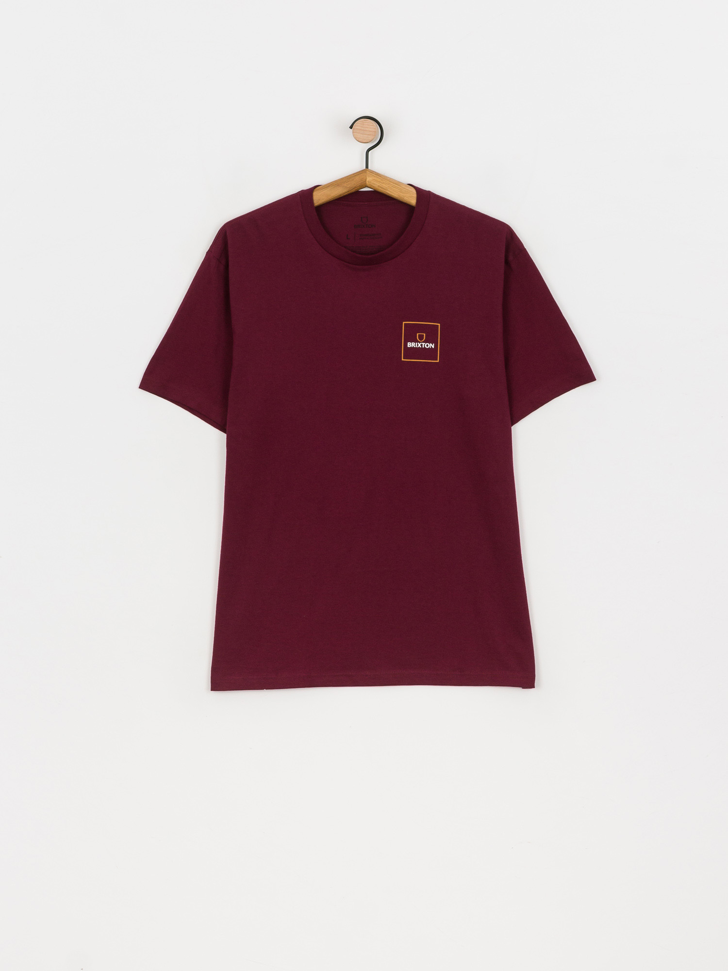 T-shirt Brixton Alpha Block (burgundy)
