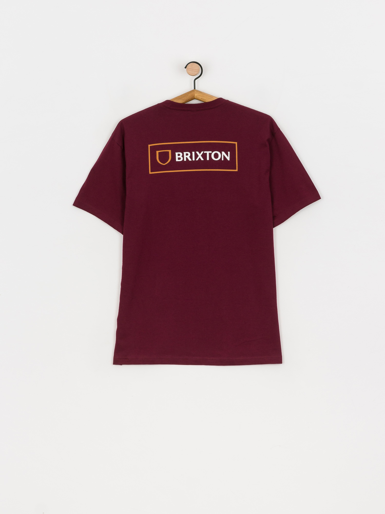 T-shirt Brixton Alpha Block (burgundy)