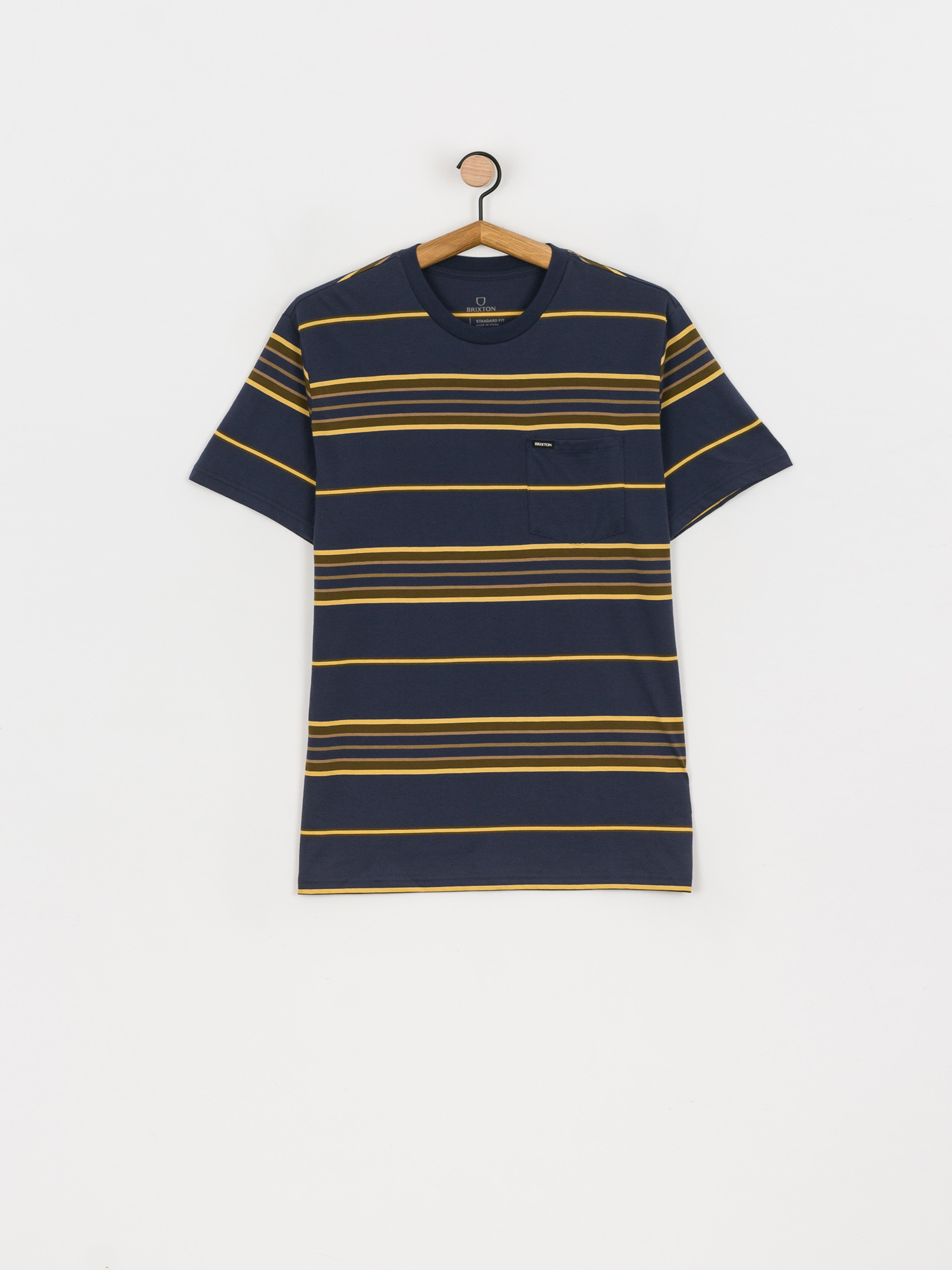 T-shirt Brixton Hilt Pocket (washed navy/blonde)