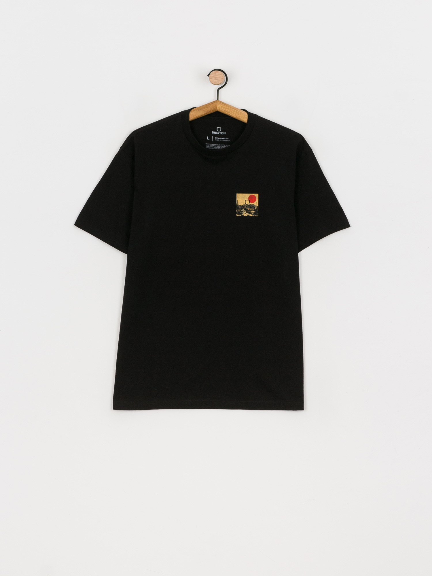 T-shirt Brixton Alpha Block (black/blonde)