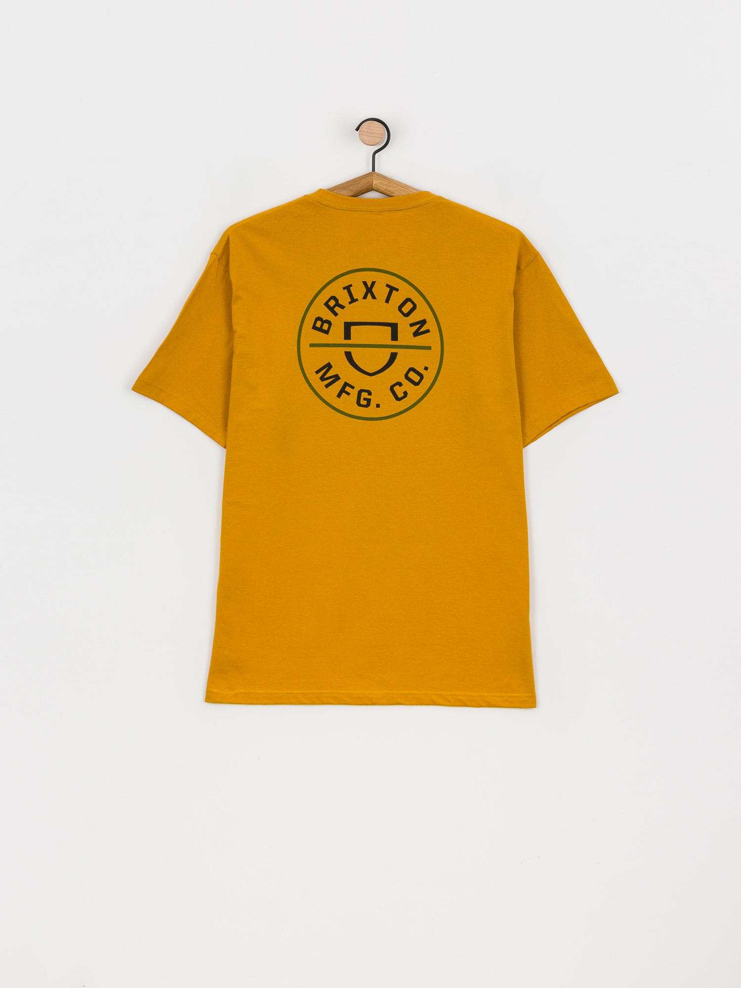 T-shirt Brixton Crest II (antique gold/black)