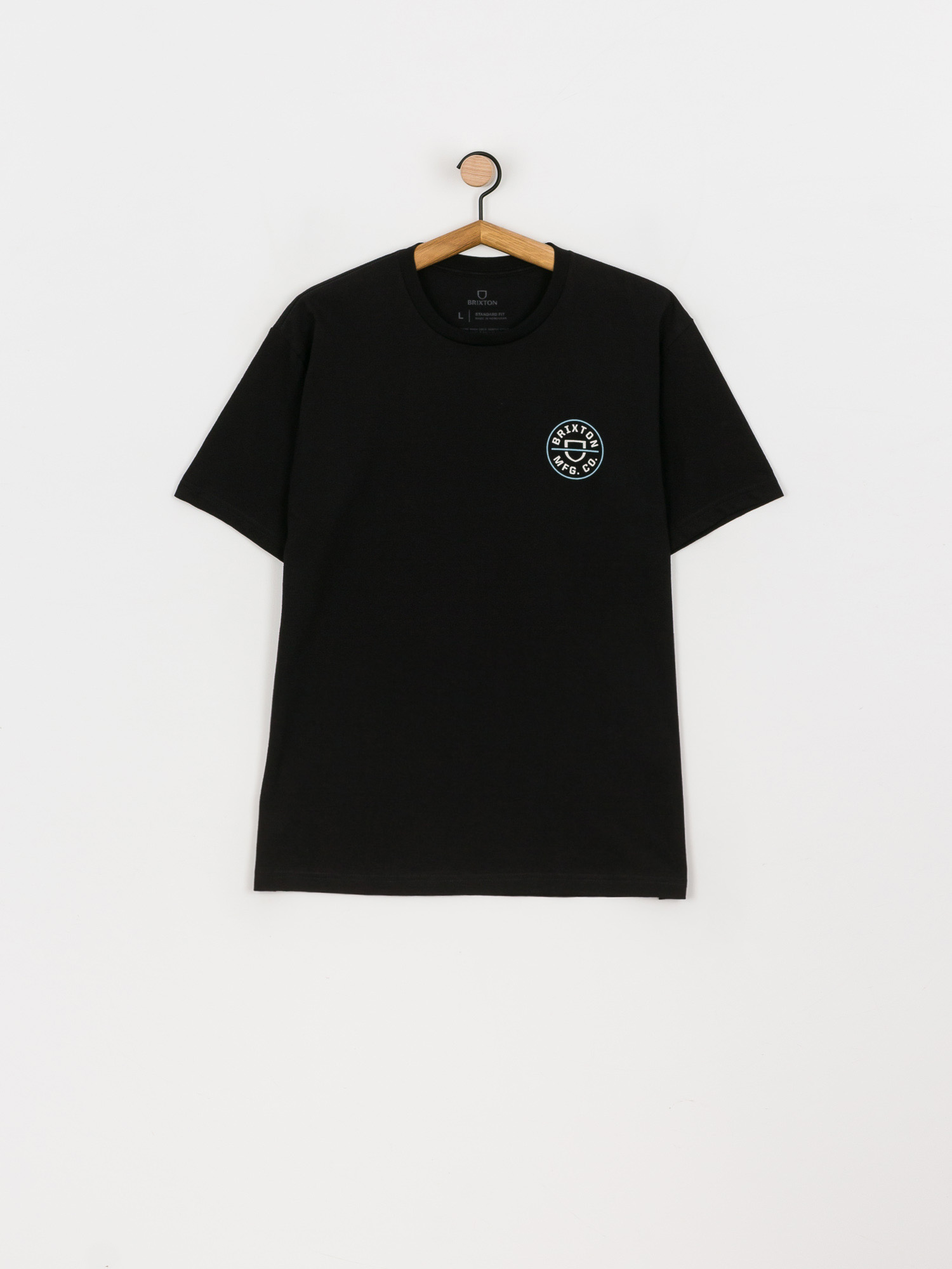 T-shirt Brixton Crest II (black/marine blue)