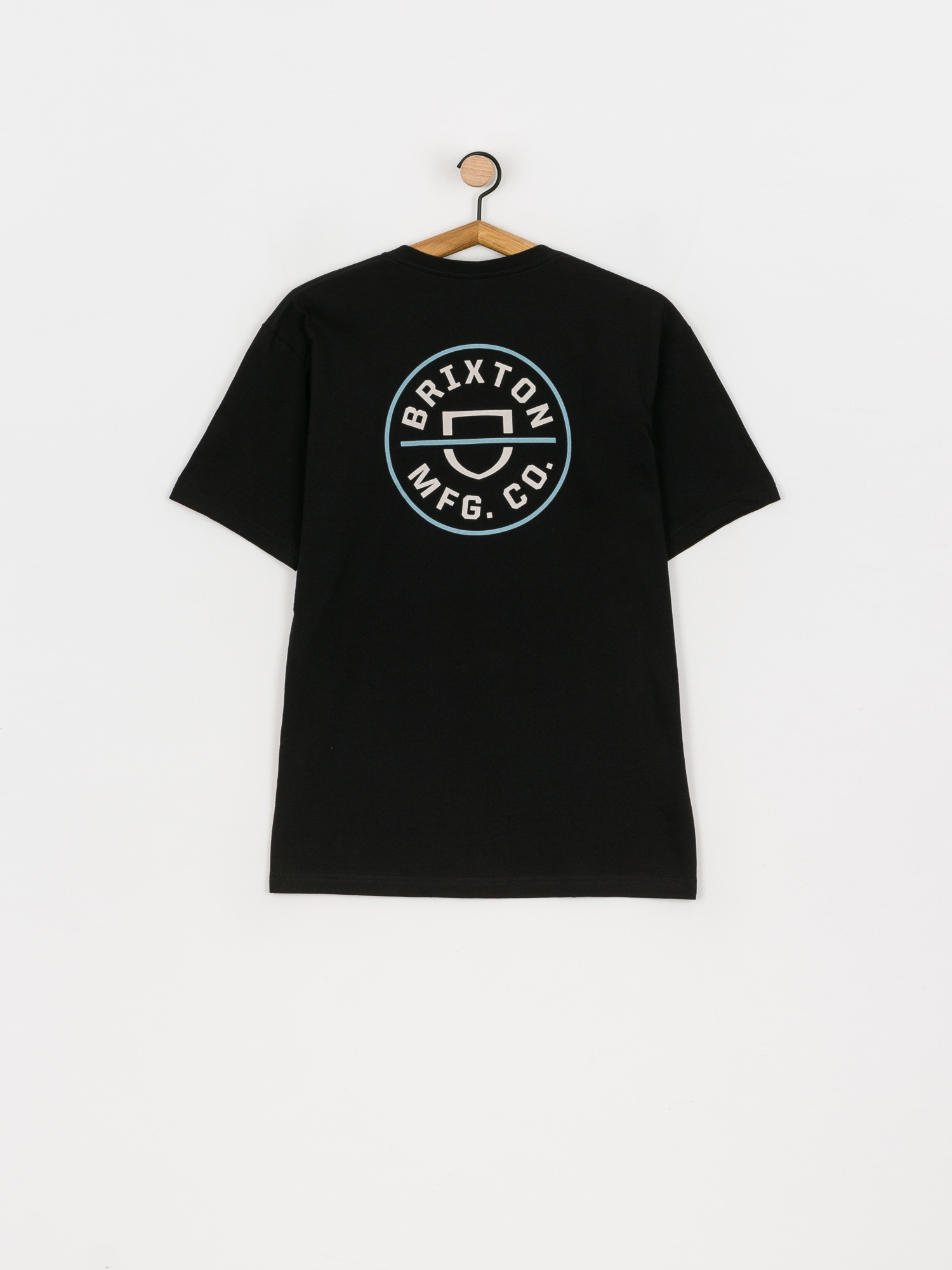 T-shirt Brixton Crest II (black/marine blue)