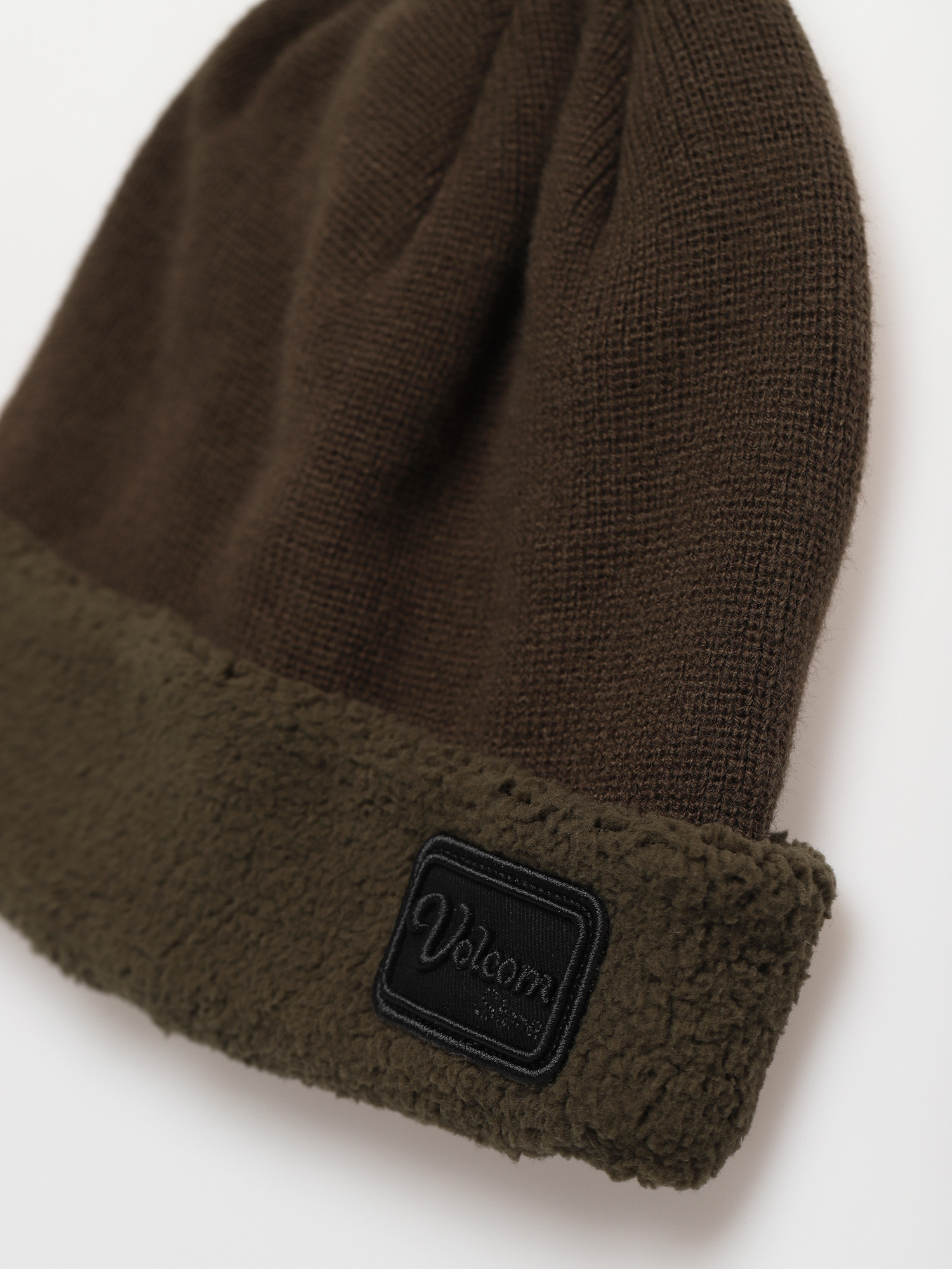 Czapka zimowa Volcom Fleece Cuff Beanie (black military)