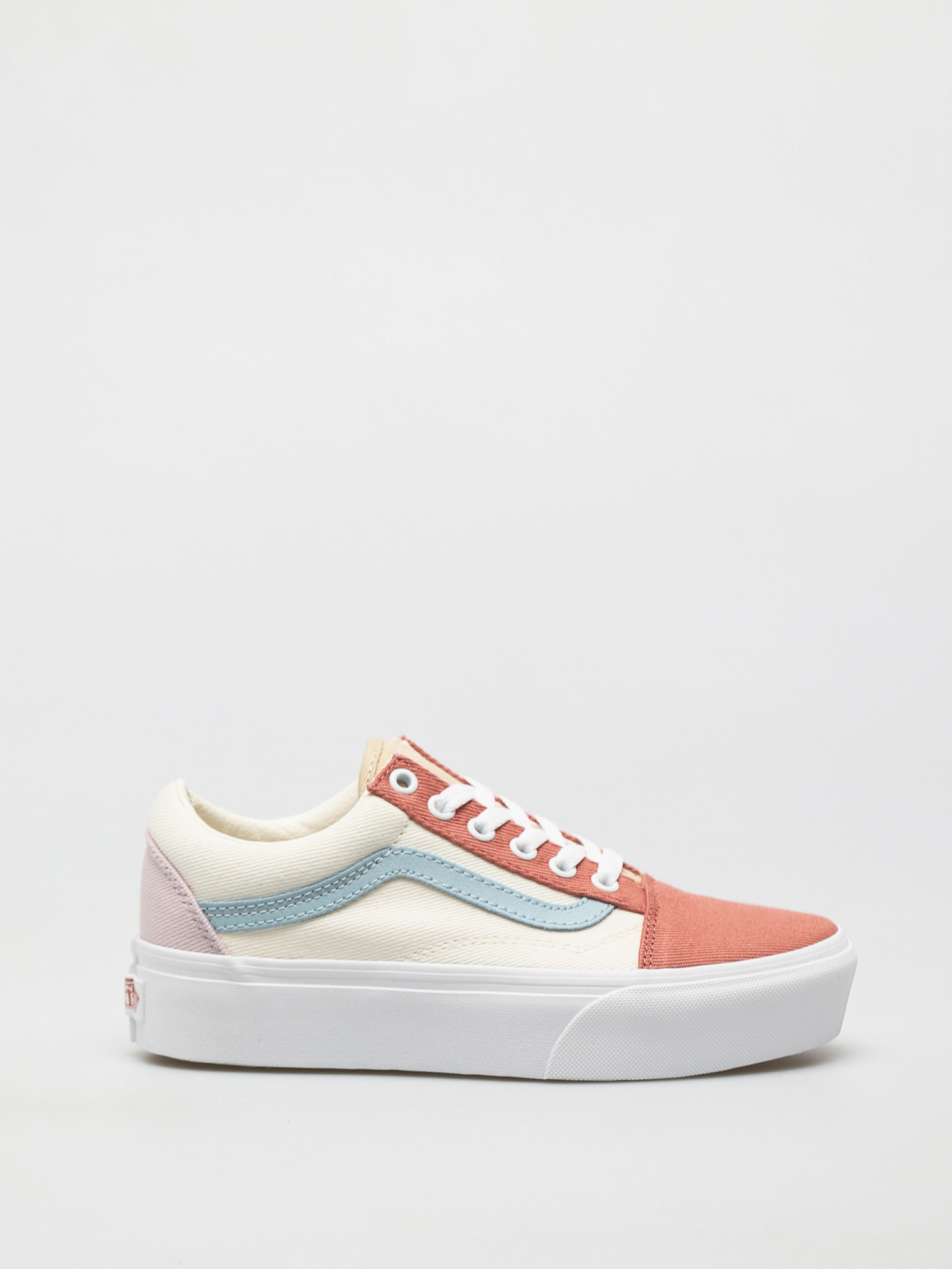 Buty Vans Old Skool Platform (twill/pastel block/trwht)