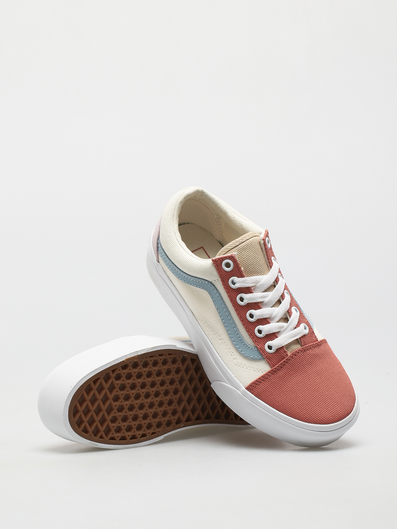 Buty Vans Old Skool Platform (twill/pastel block/trwht)