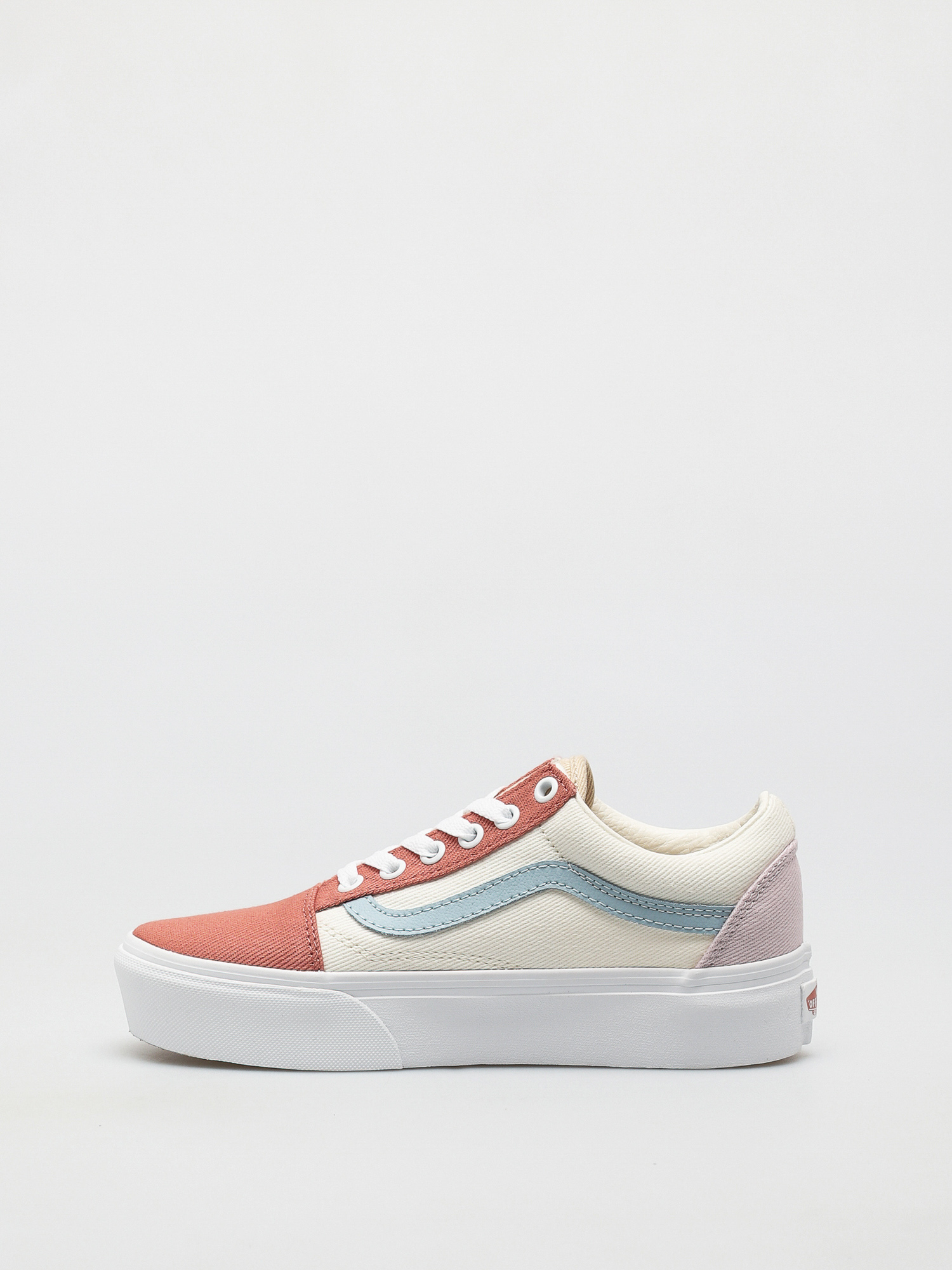 Buty Vans Old Skool Platform (twill/pastel block/trwht)