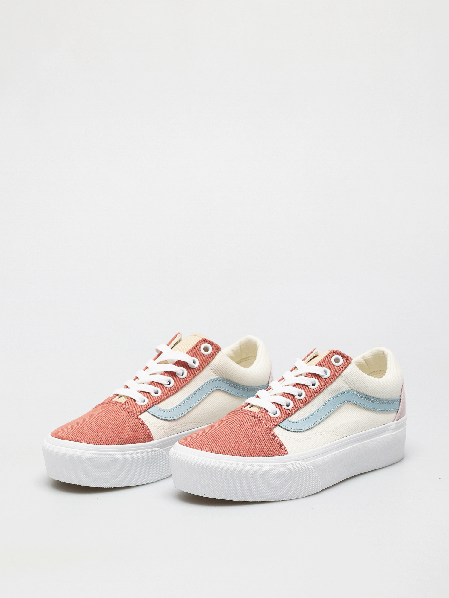 Buty Vans Old Skool Platform (twill/pastel block/trwht)