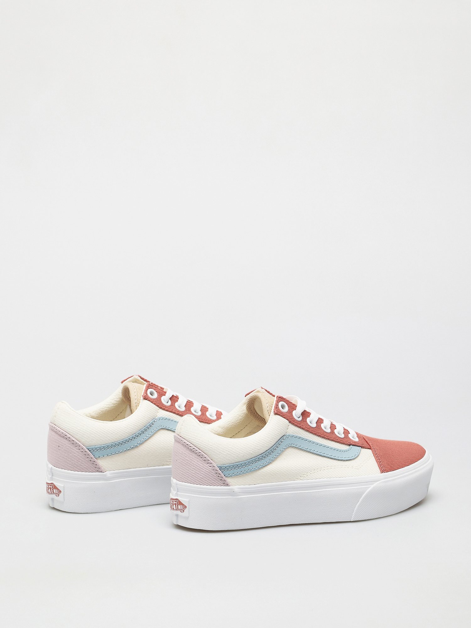 Buty Vans Old Skool Platform (twill/pastel block/trwht)