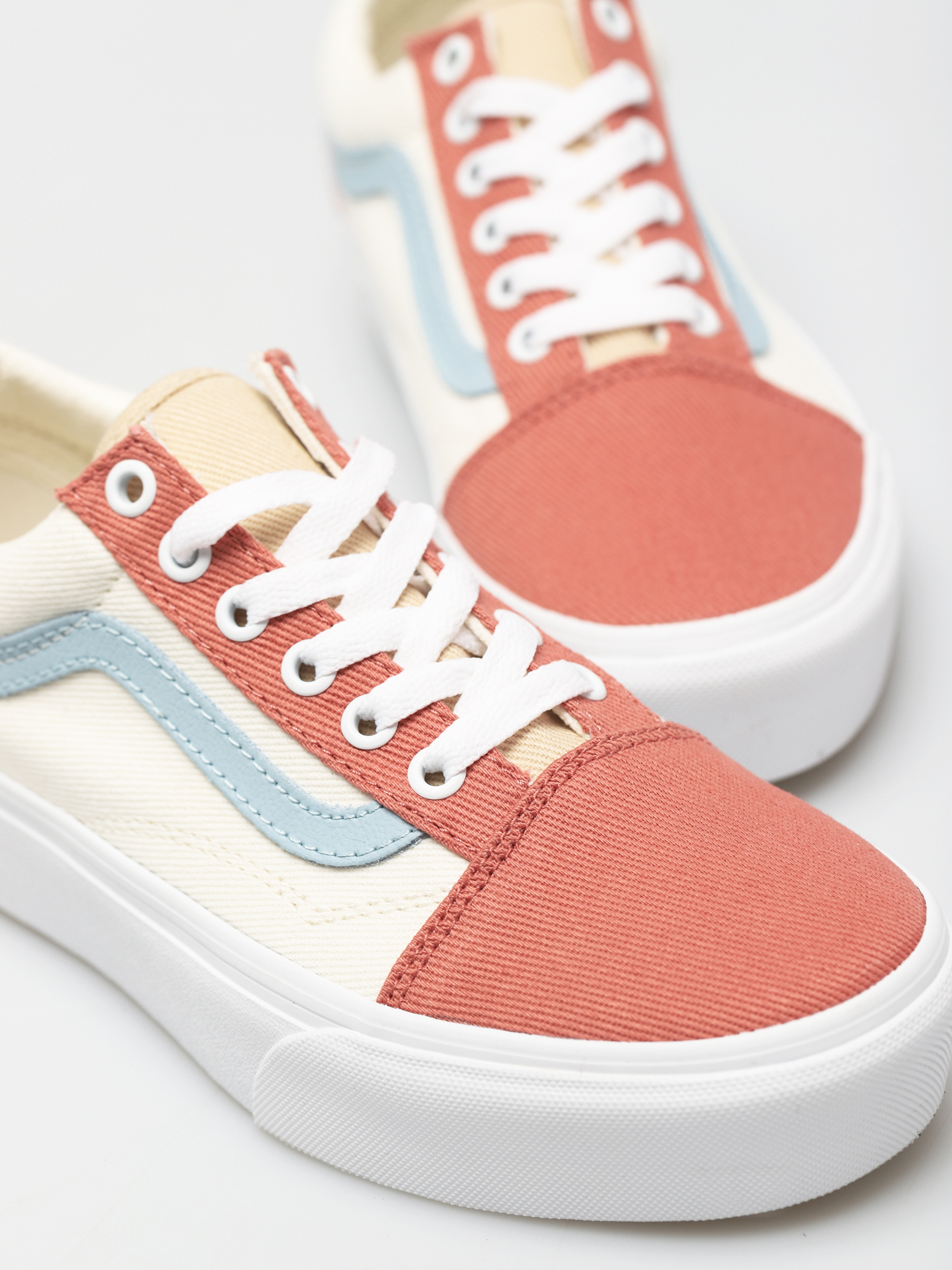Buty Vans Old Skool Platform (twill/pastel block/trwht)