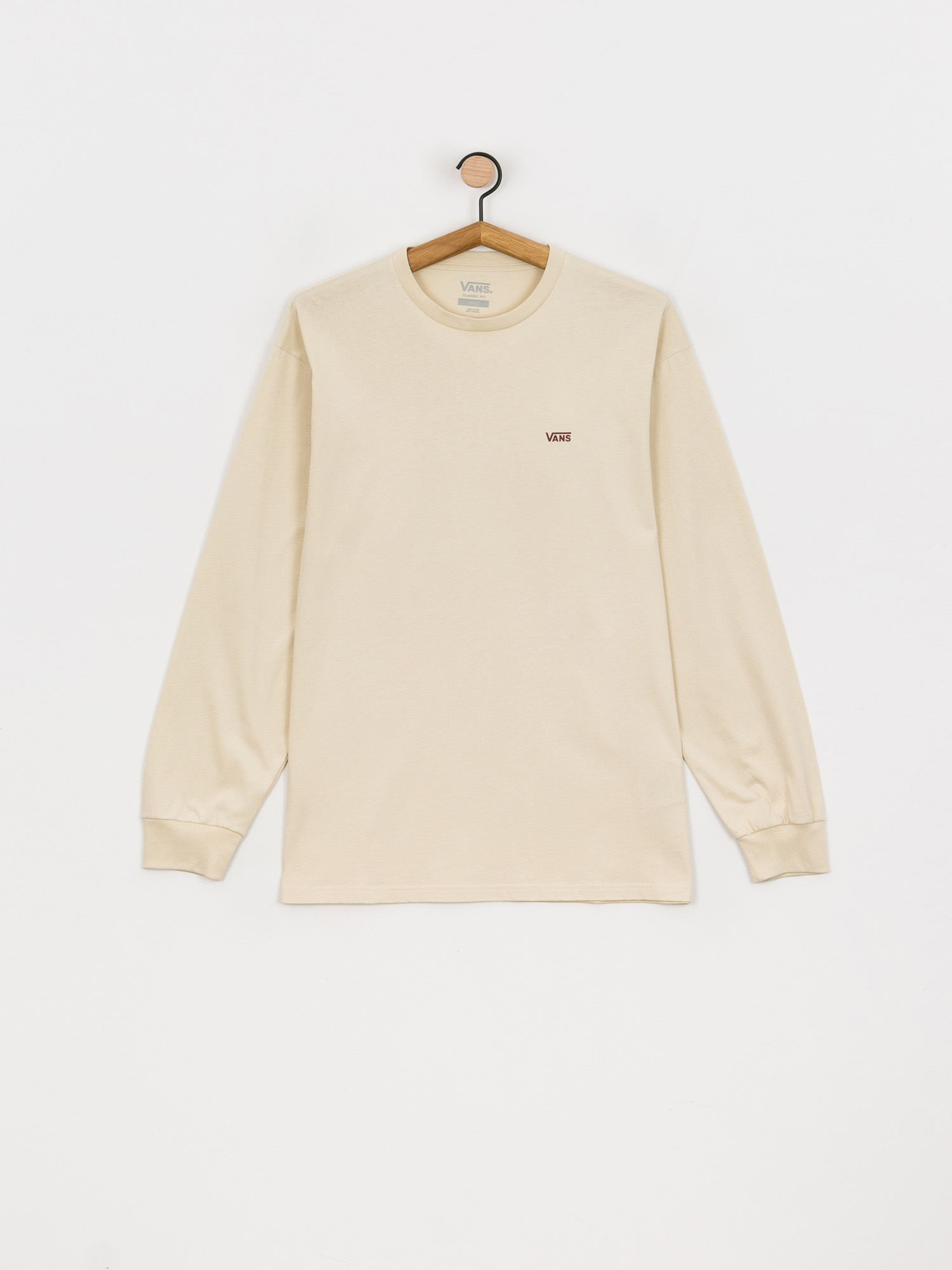 Longsleeve Vans Left Chest Hit (oatmeal/pomegranate)