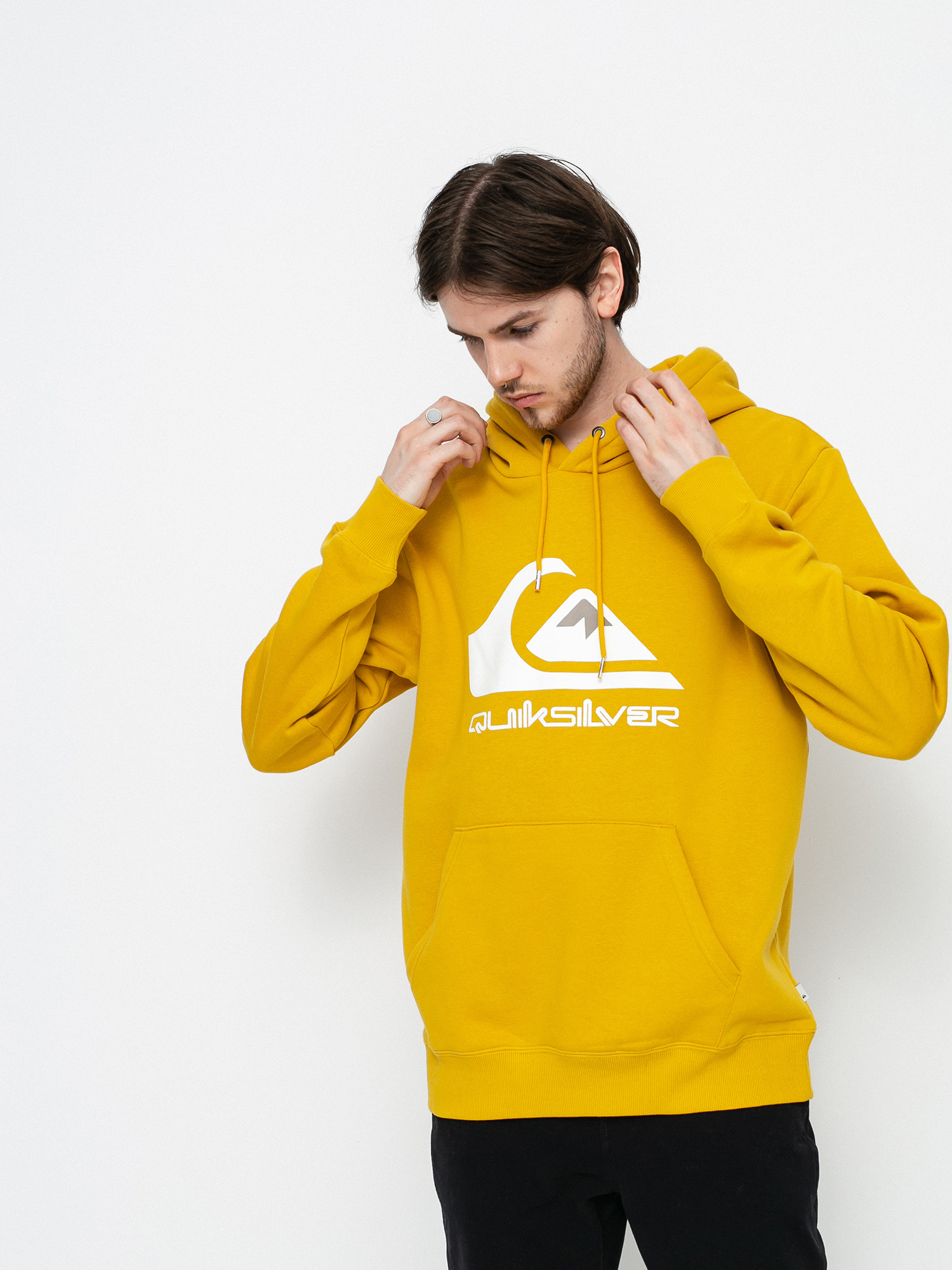Bluza z kapturem Quiksilver Big Logo HD (nugget gold)