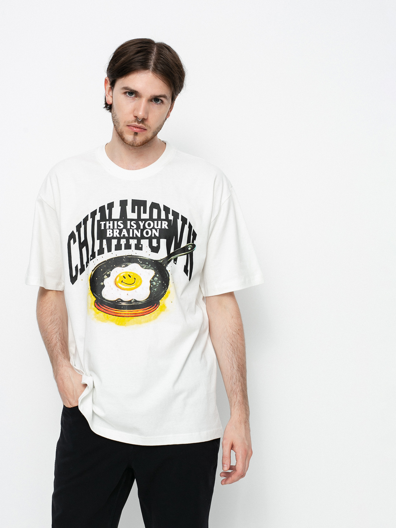T-shirt Chinatown Market Smiley Brain On Fried (cream)