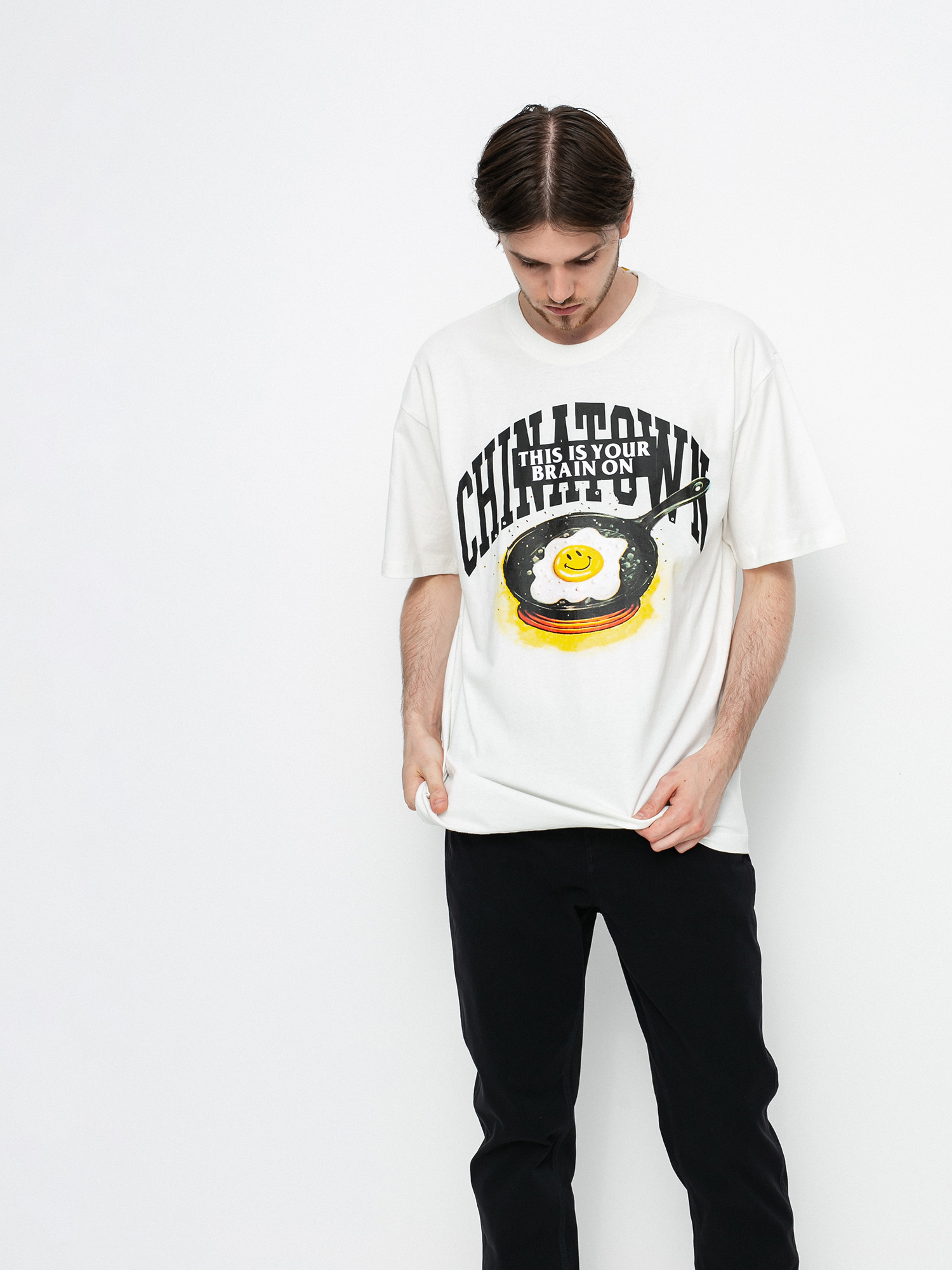 T-shirt Chinatown Market Smiley Brain On Fried (cream)