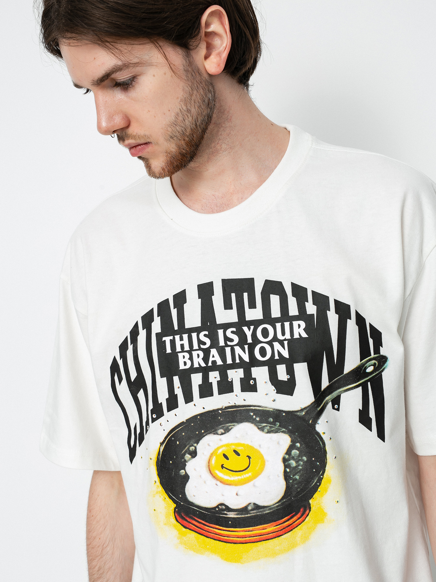 T-shirt Chinatown Market Smiley Brain On Fried (cream)