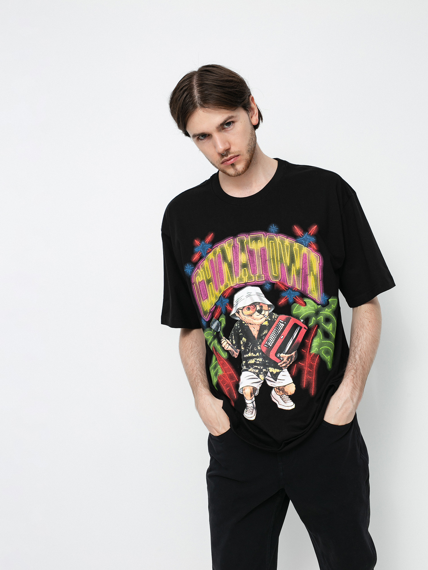 T-shirt Chinatown Market Cabo Bear Arc (black)