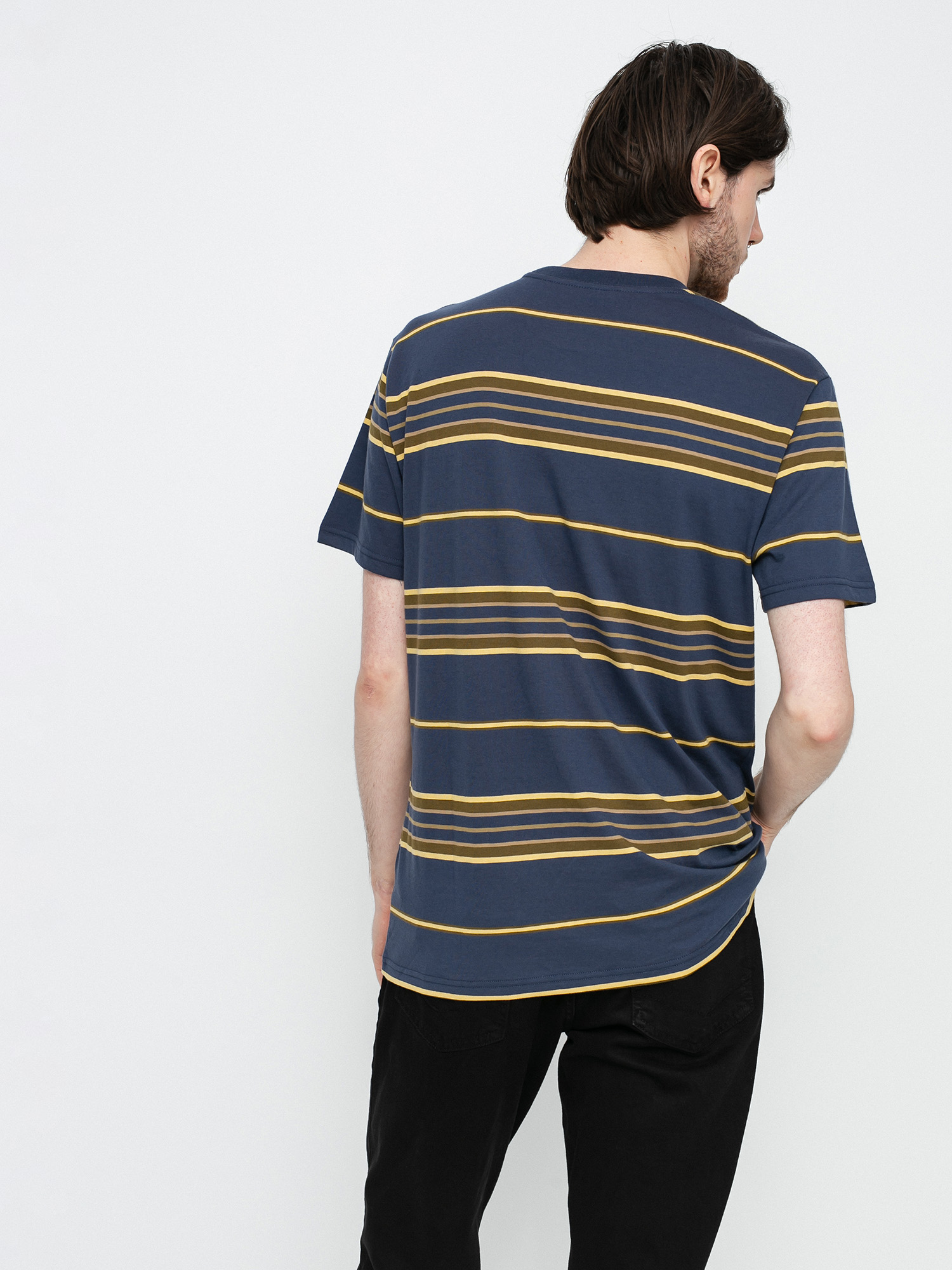 T-shirt Brixton Hilt Pocket (washed navy/blonde)