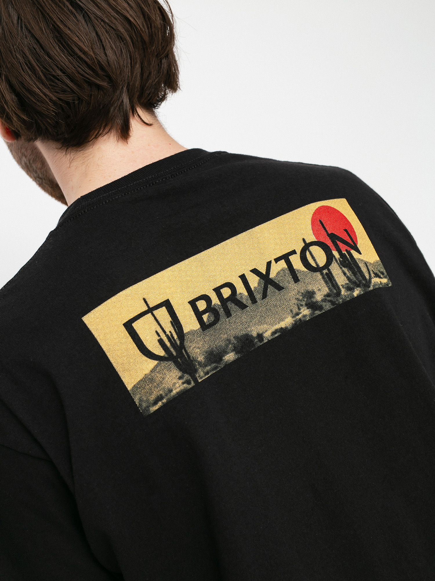 T-shirt Brixton Alpha Block (black/blonde)
