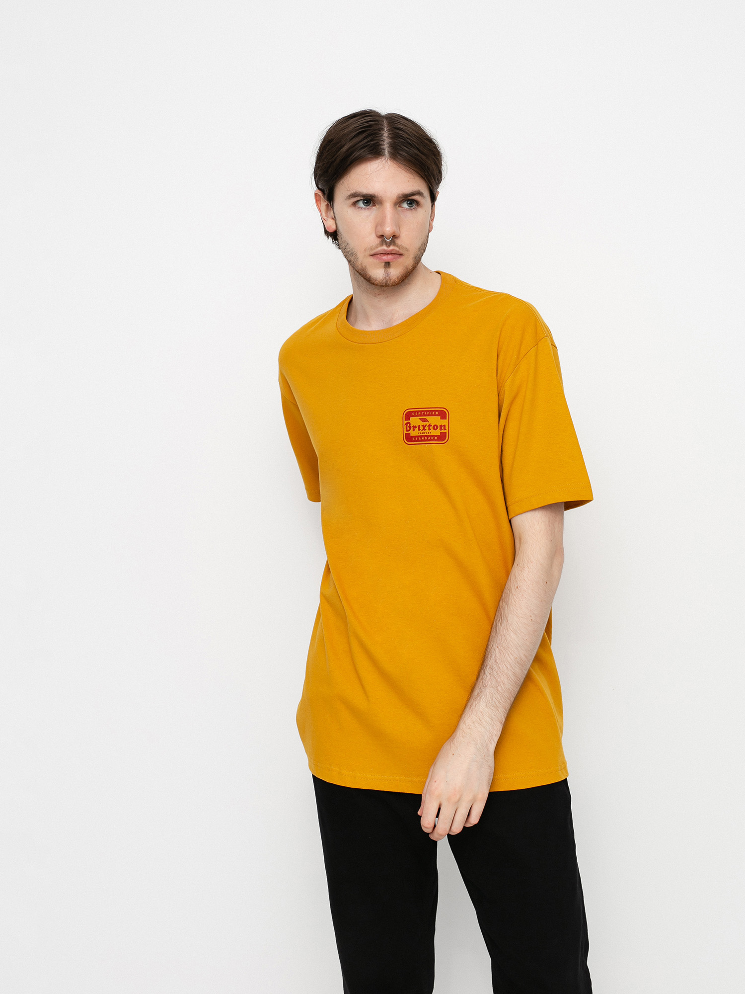 T-shirt Brixton Quill (antique gold)