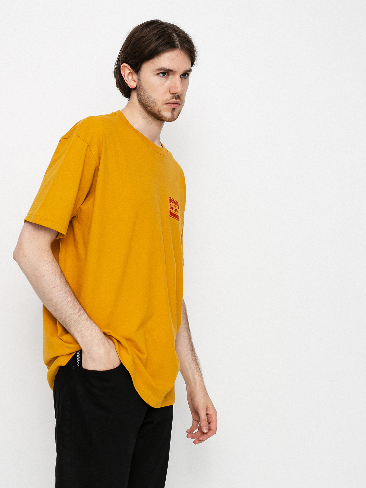 T-shirt Brixton Quill (antique gold)
