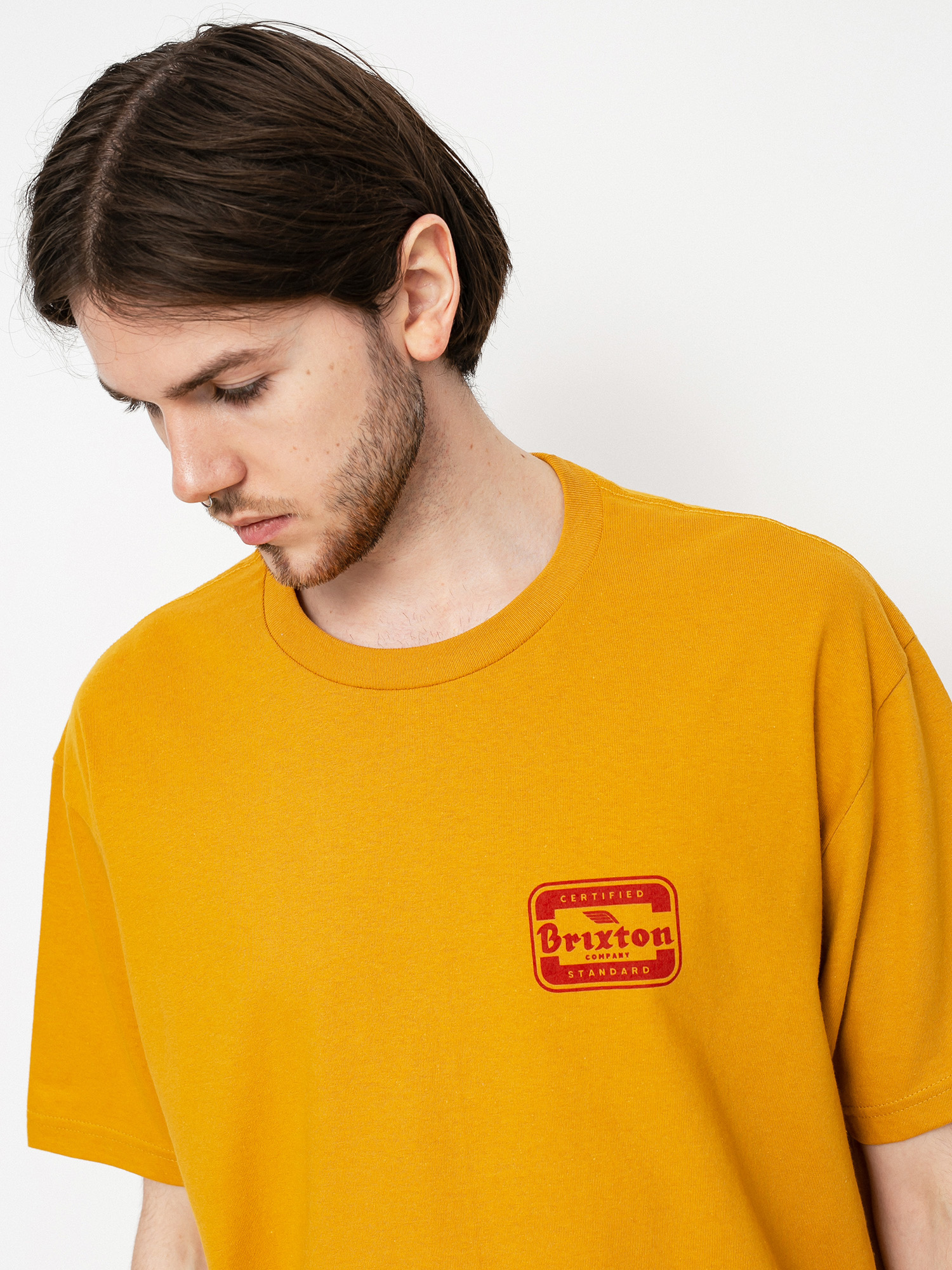 T-shirt Brixton Quill (antique gold)