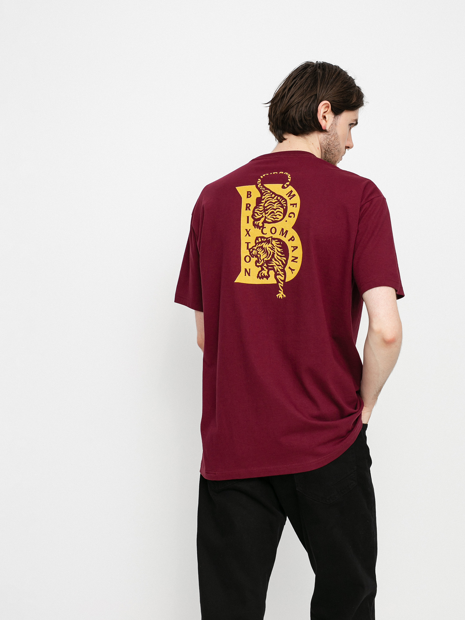 T-shirt Brixton Crawler (burgundy)