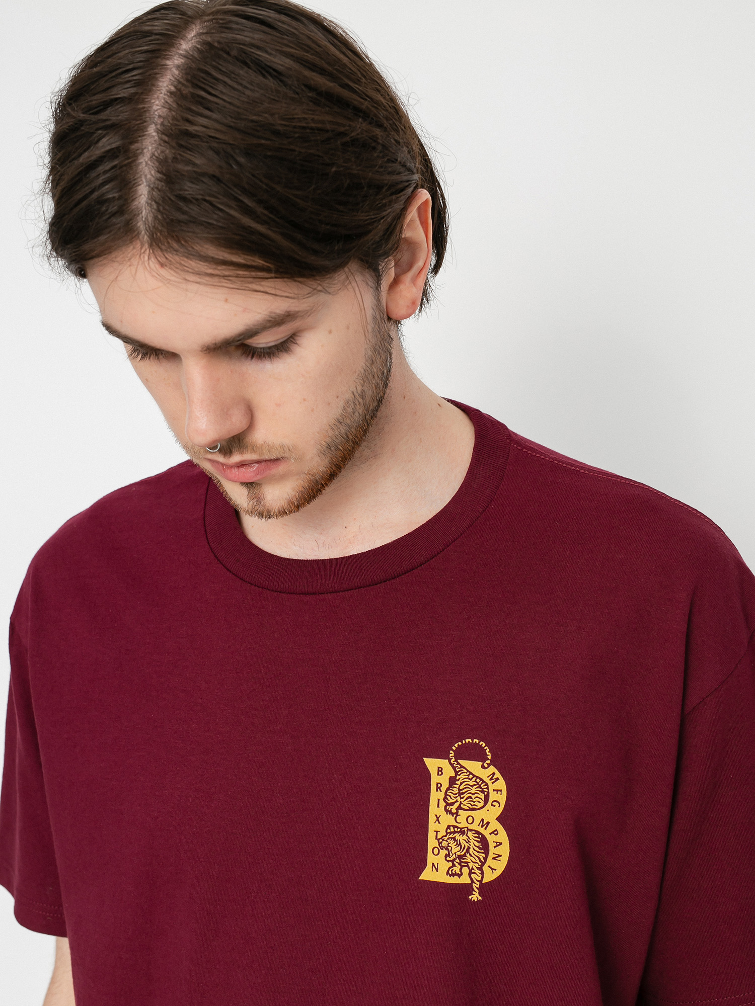 T-shirt Brixton Crawler (burgundy)