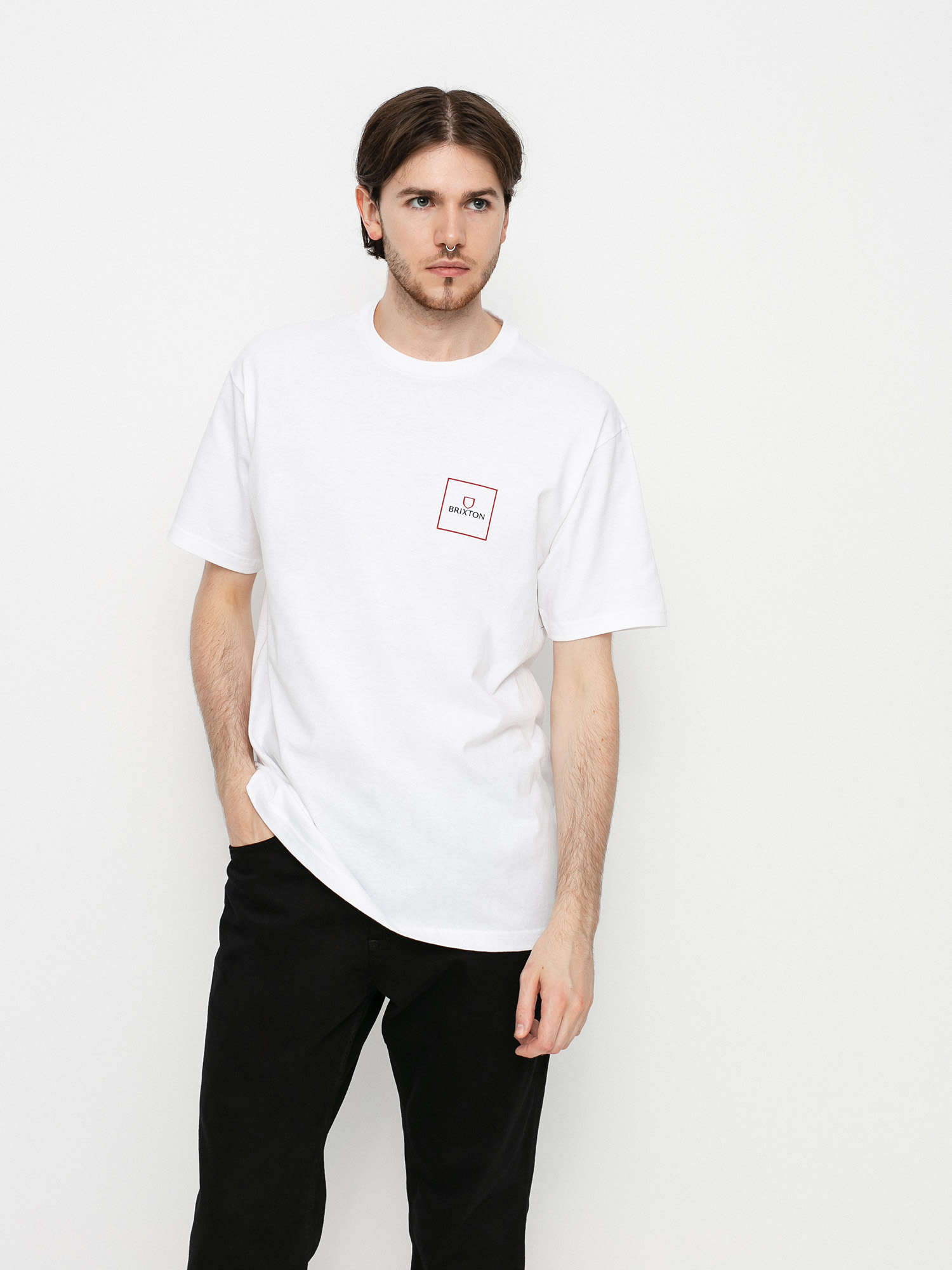 T-shirt Brixton Alpha Block (white)