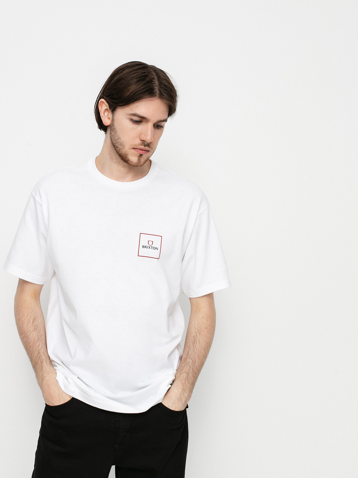 T-shirt Brixton Alpha Block (white)