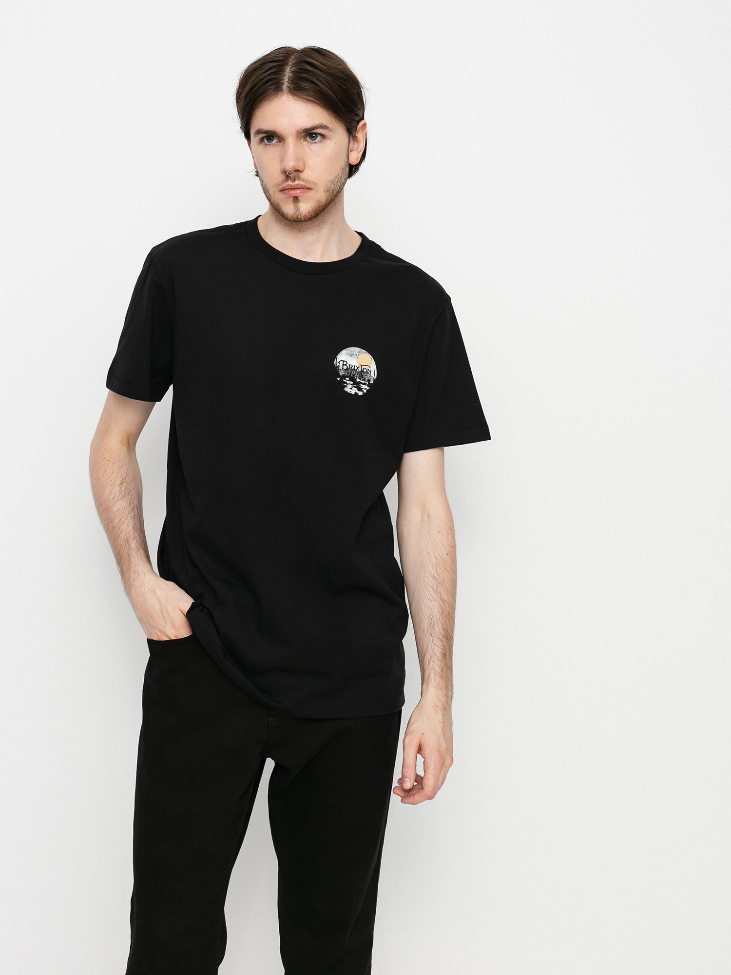 T-shirt Brixton Wheeler II (black/blonde)