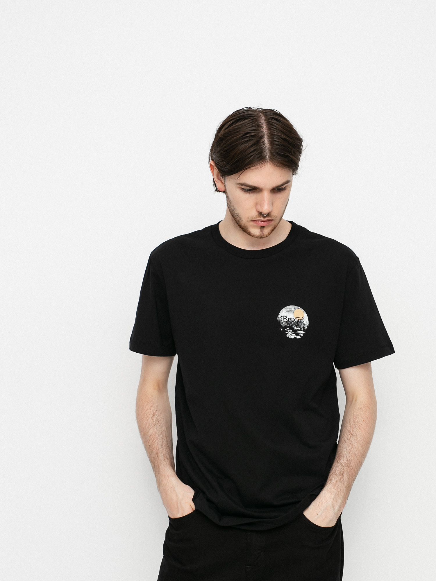 T-shirt Brixton Wheeler II (black/blonde)