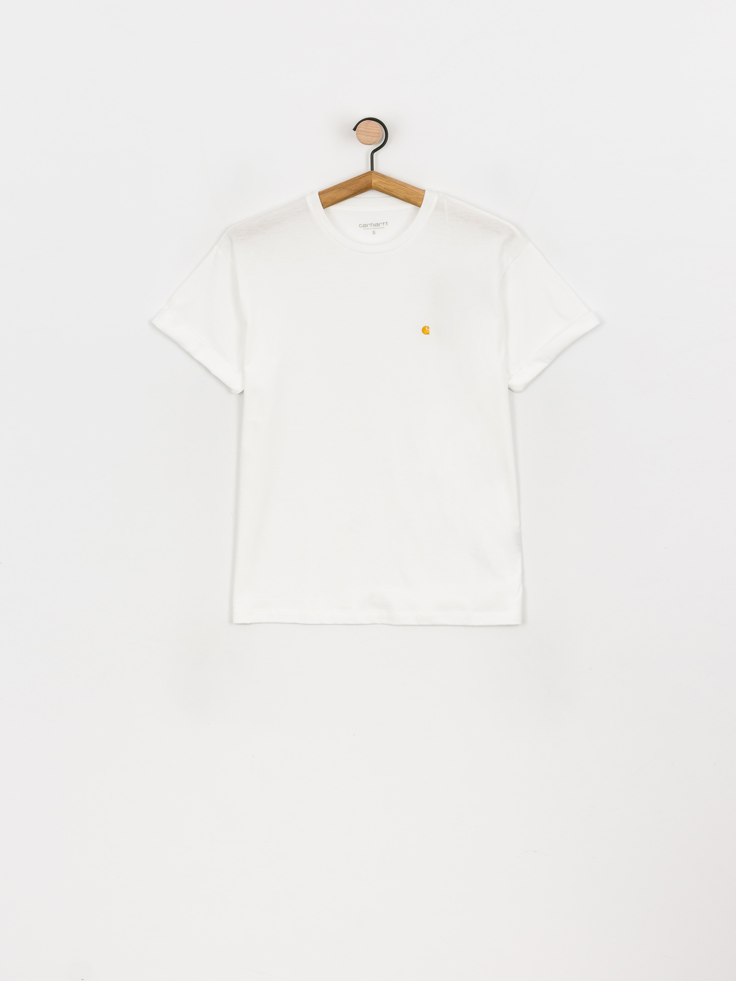 T-shirt Carhartt WIP Chase Wmn (white/gold)