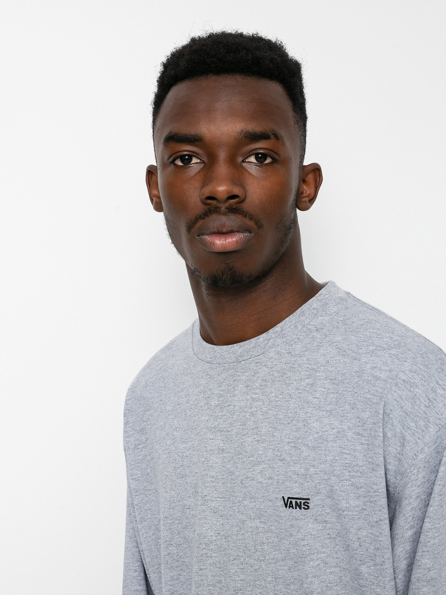 Longsleeve Vans Left Chest Hit (athletic heather/black)