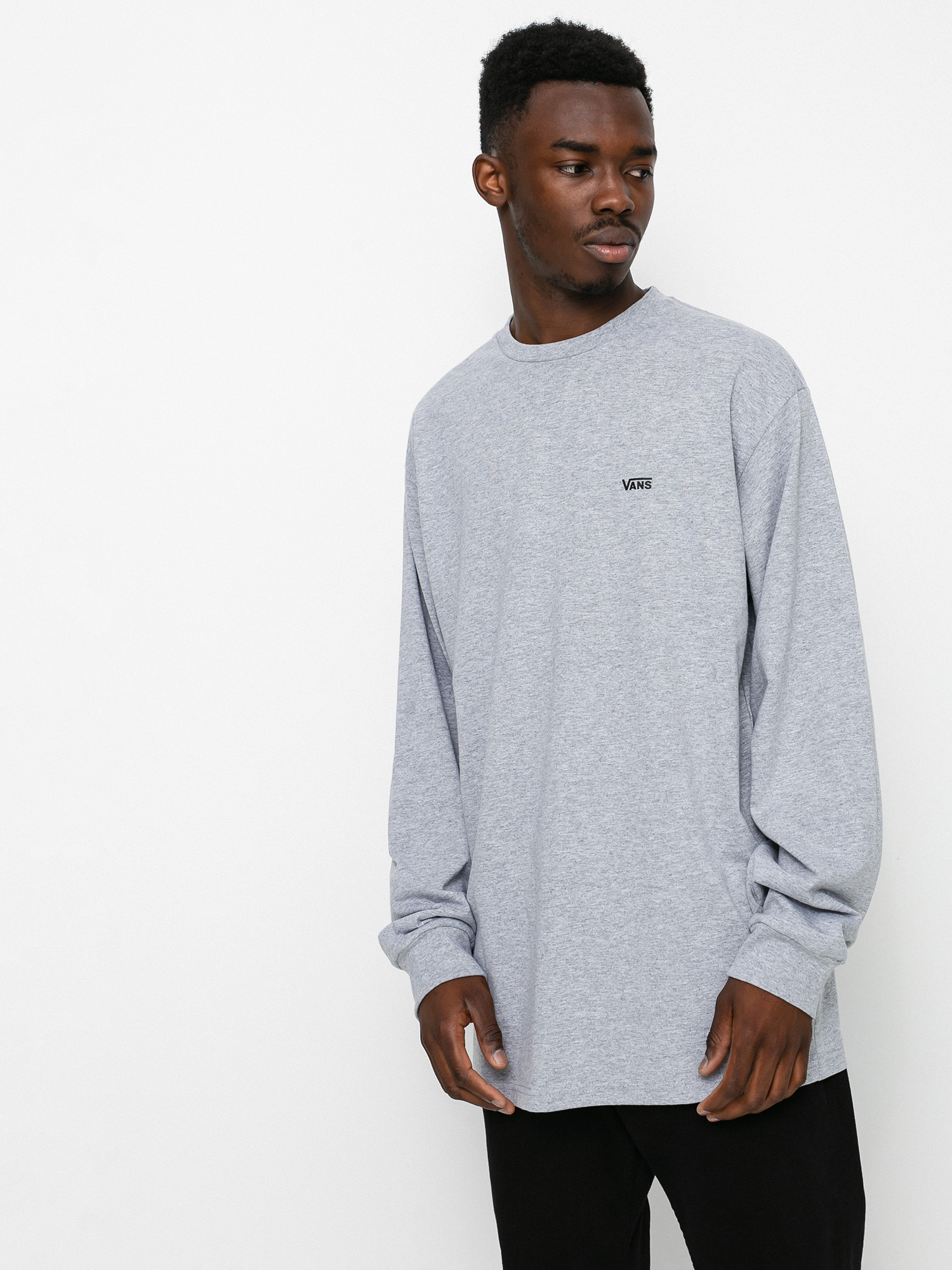 Longsleeve Vans Left Chest Hit (athletic heather/black)